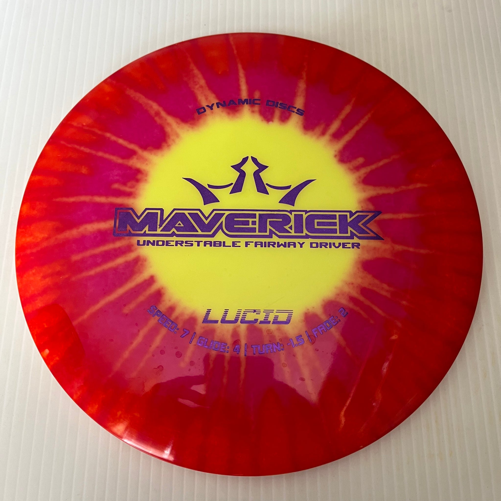 Dynamic Discs MyDye Lucid Maverick 7/4/-1.5/2