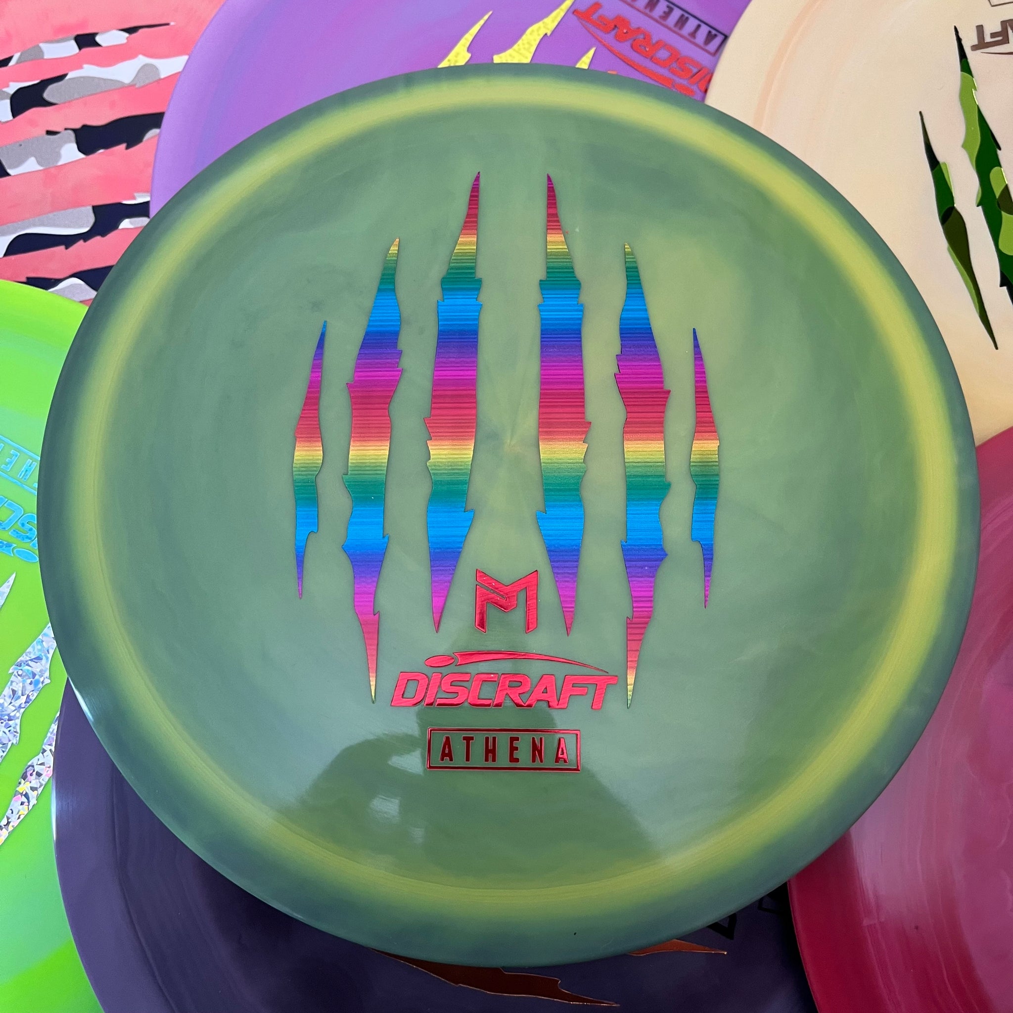 Discraft Paul McBeth 6x Claws Swirly ESP Athena 7/5/0/2