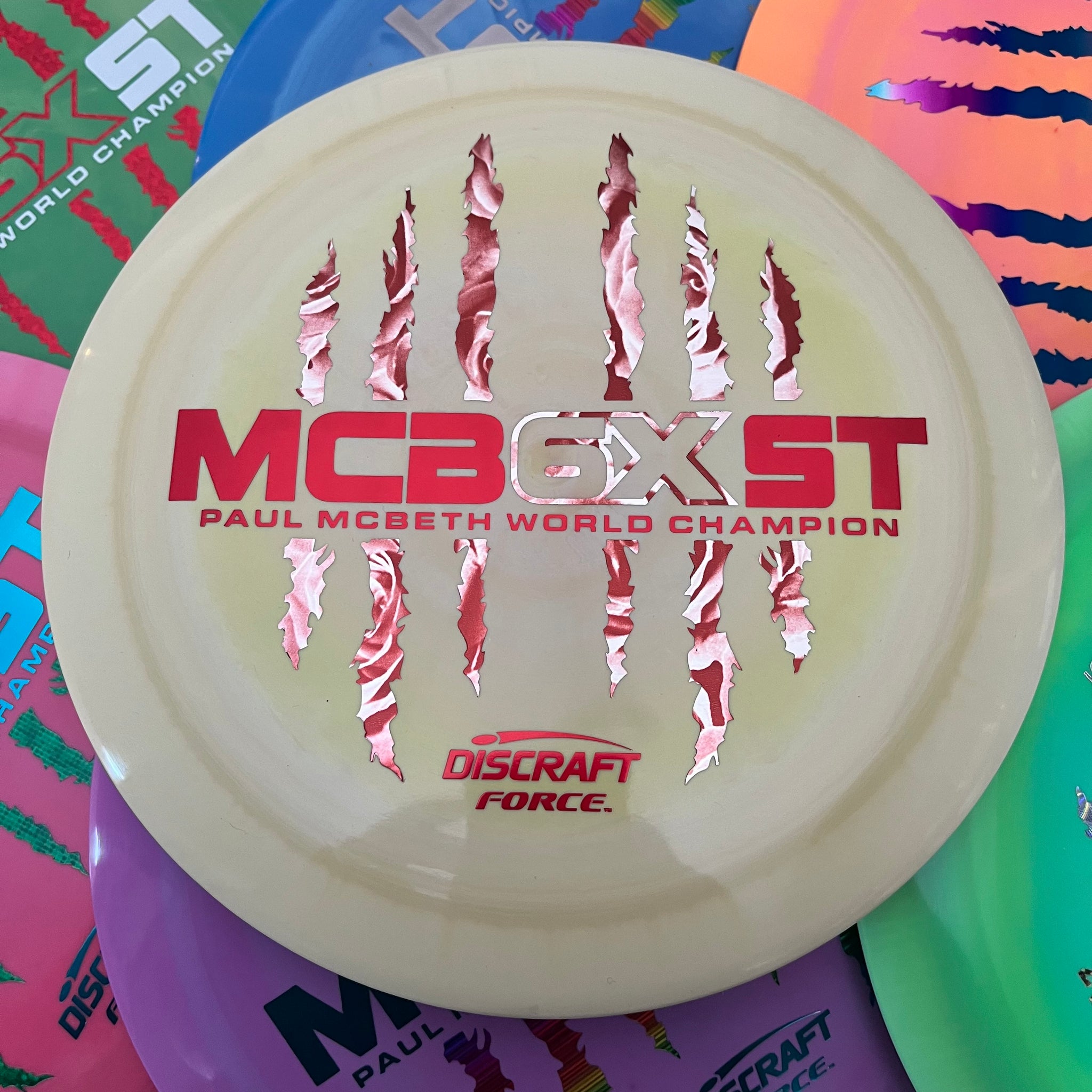 Discraft Paul McBeth 6x Claws Swirly ESP Force 12/5/0/3