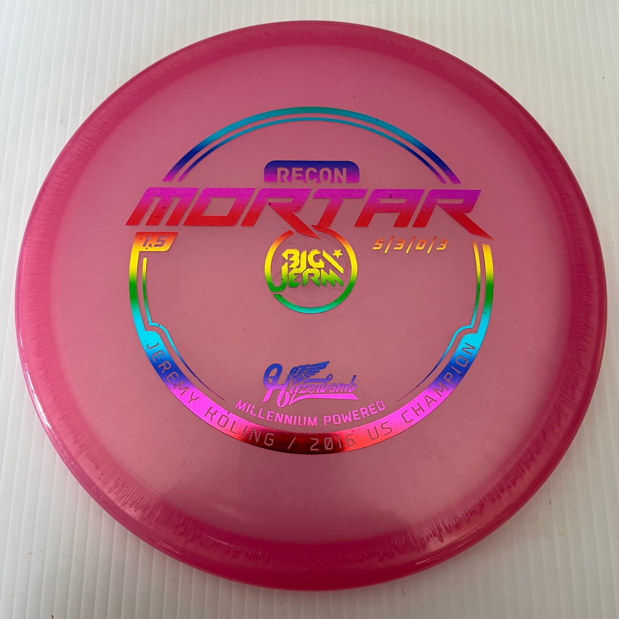 Millennium Discs 1.5 Big Jerm Hyzerbomb Recon Mortar 5/3/0/3
