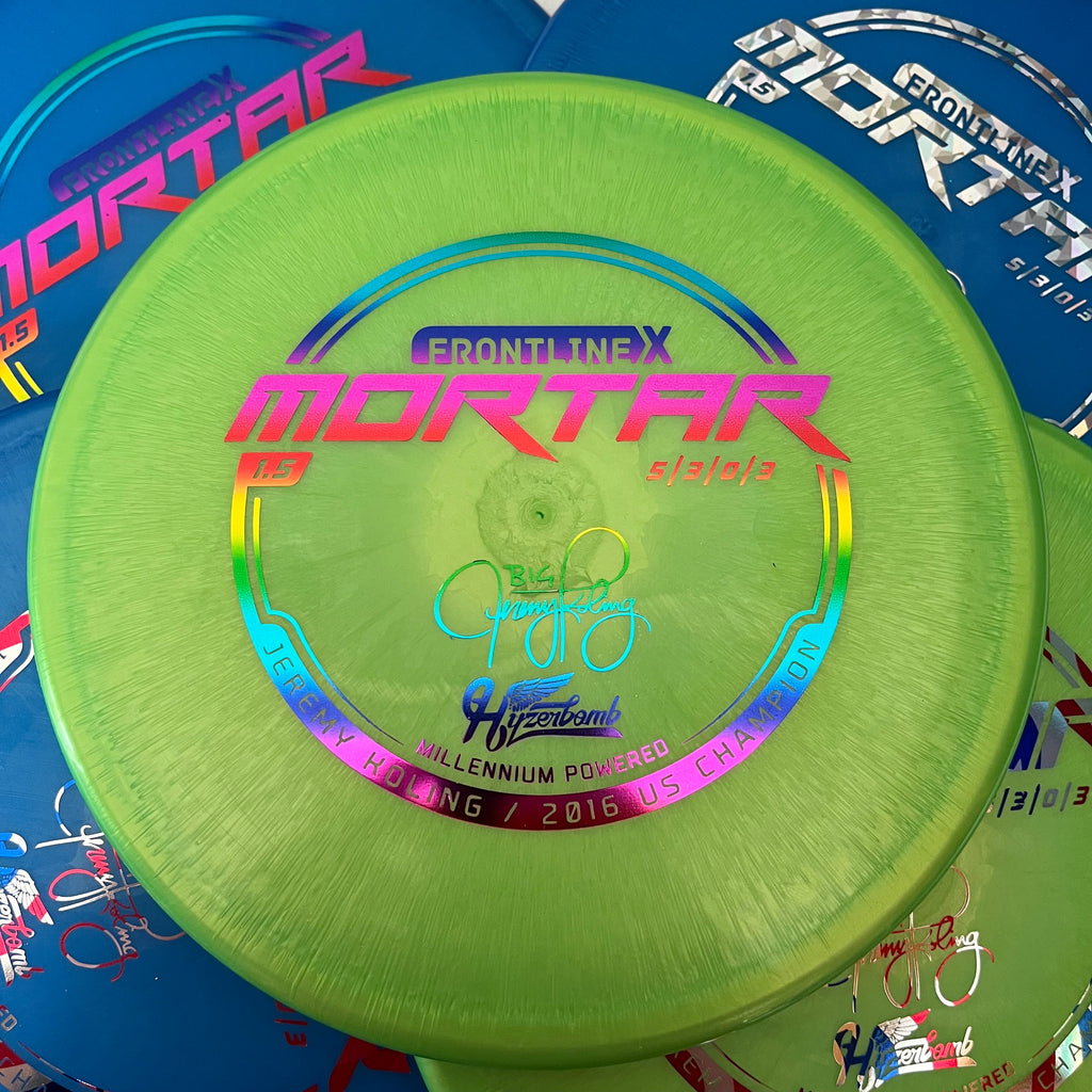 Millennium Discs 1.5 Big Jerm Hyzerbomb FrontlineX Mortar 5/3/0/3