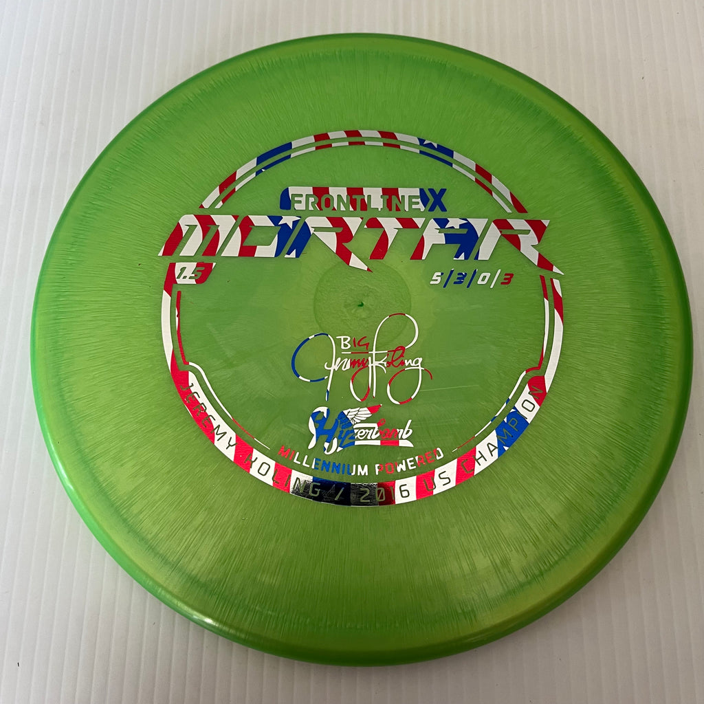 Millennium Discs 1.5 Big Jerm Hyzerbomb FrontlineX Mortar 5/3/0/3