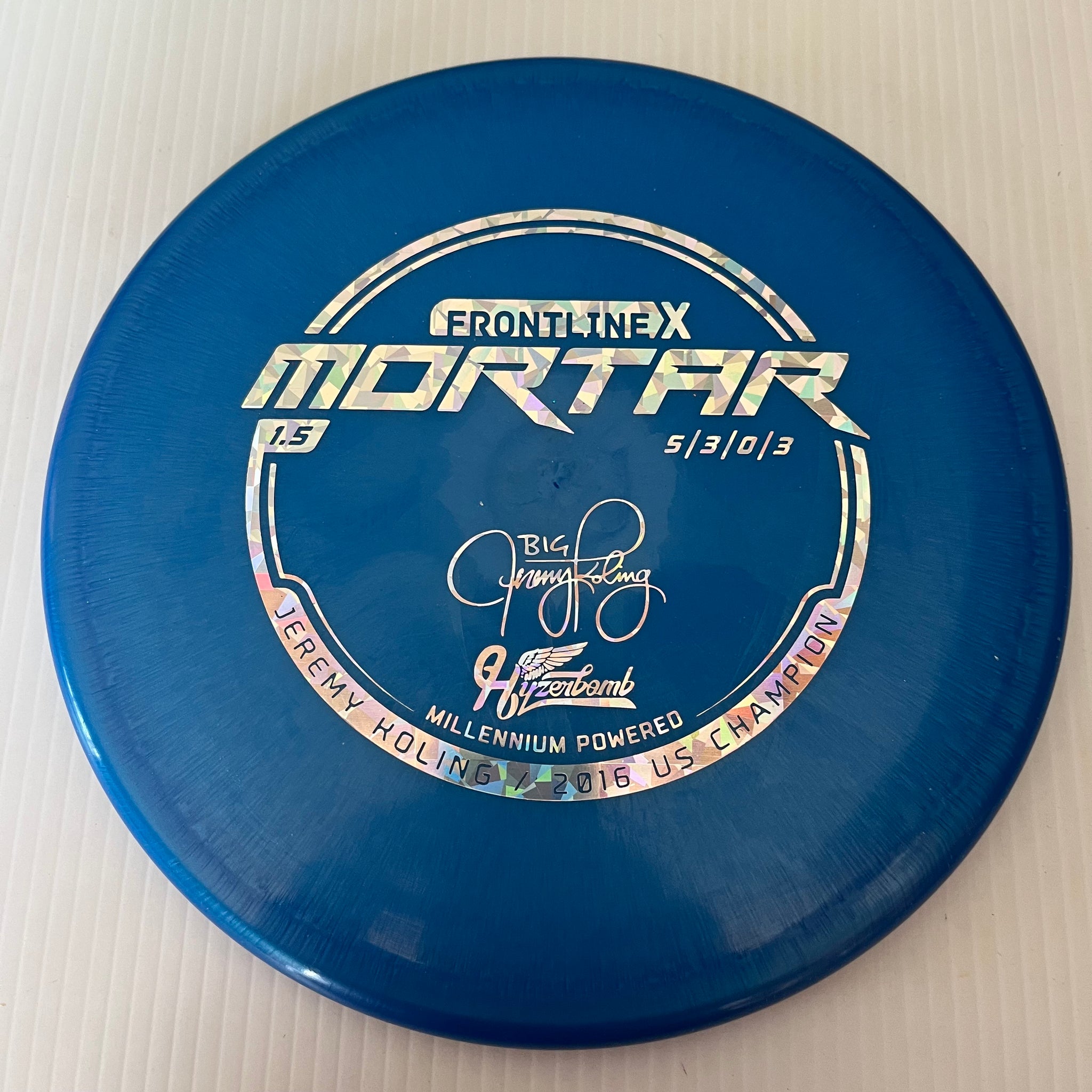 Millennium Discs 1.5 Big Jerm Hyzerbomb FrontlineX Mortar 5/3/0/3