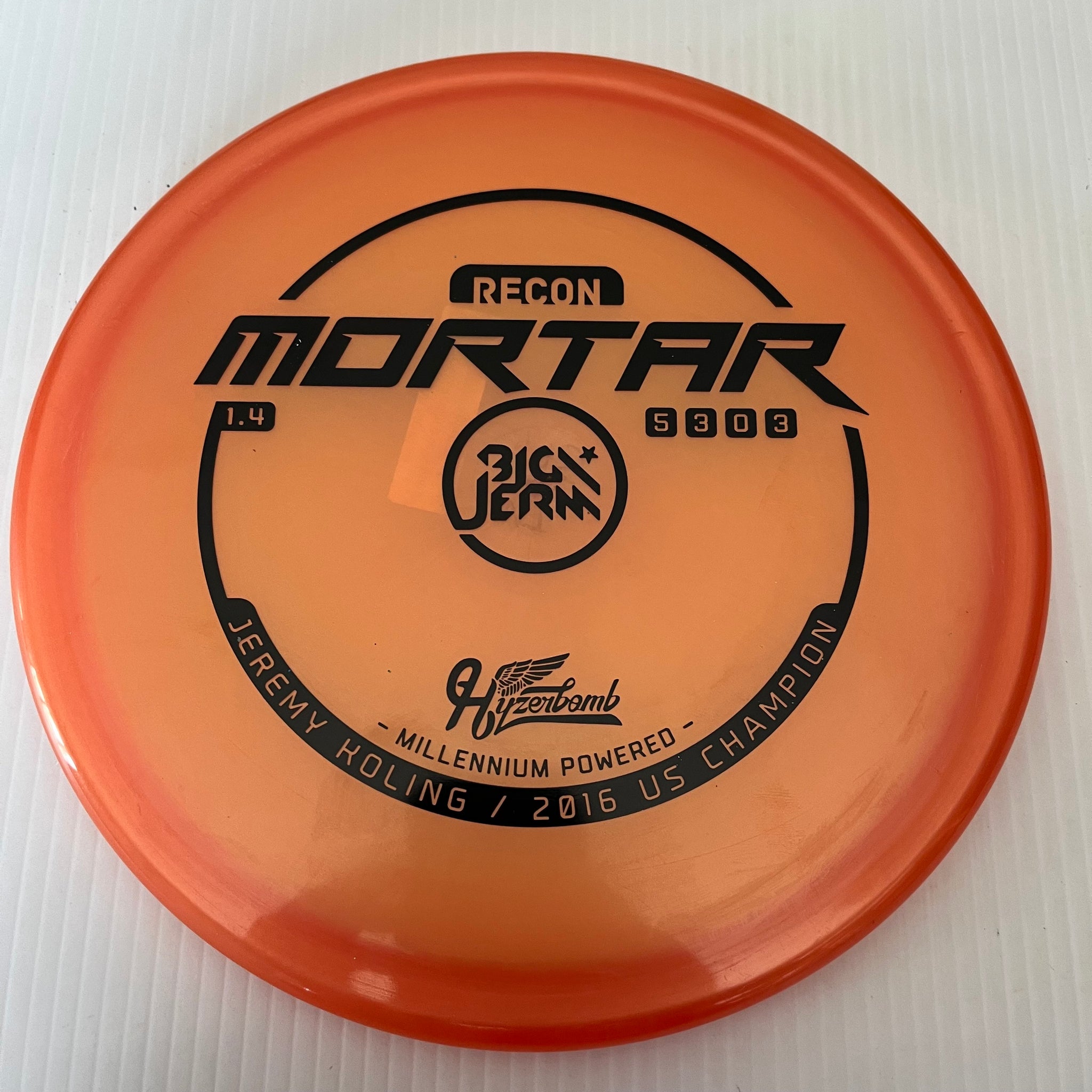 Millennium Discs 1.4 Big Jerm Hyzerbomb Recon Mortar 5/3/0/3