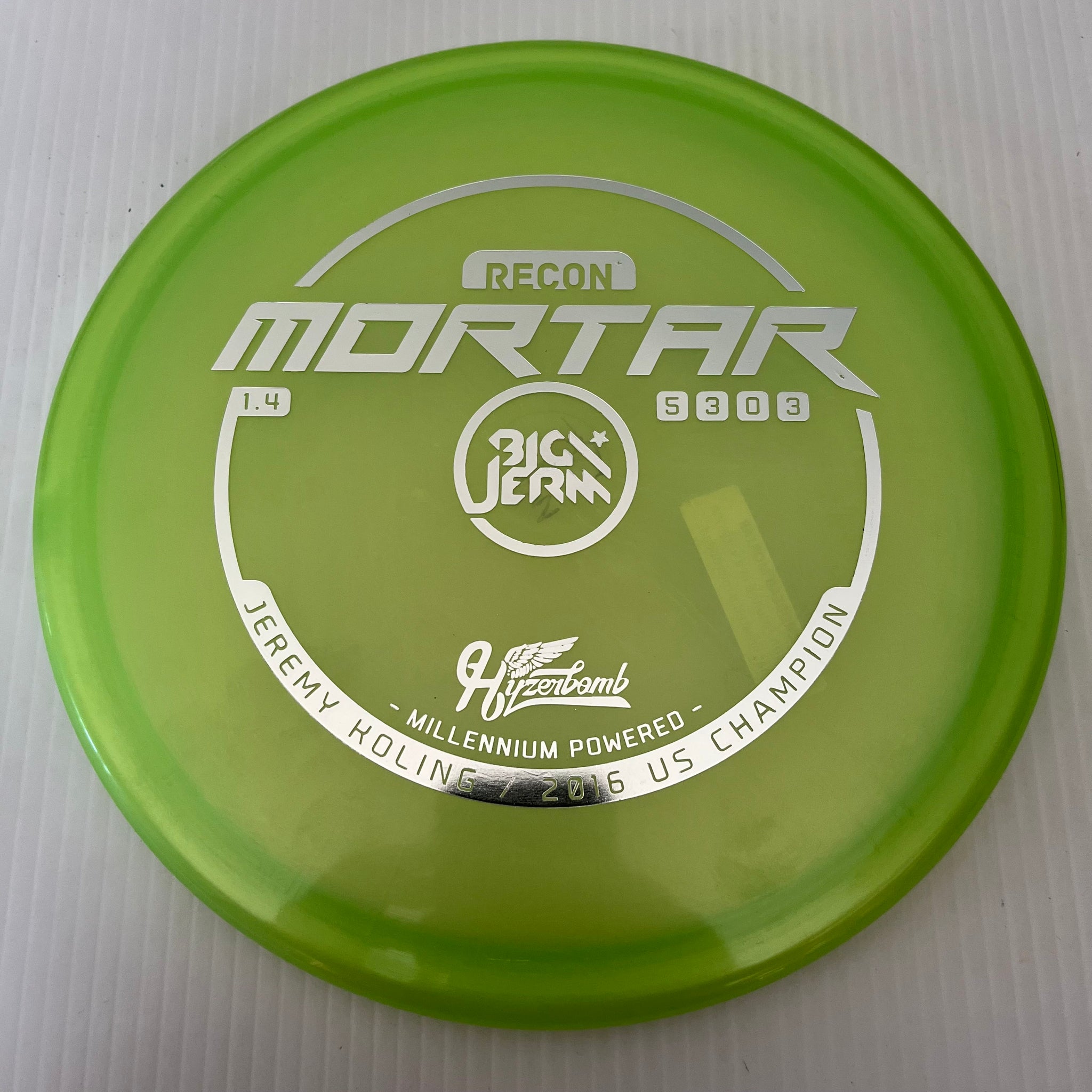 Millennium Discs 1.4 Big Jerm Hyzerbomb Recon Mortar 5/3/0/3