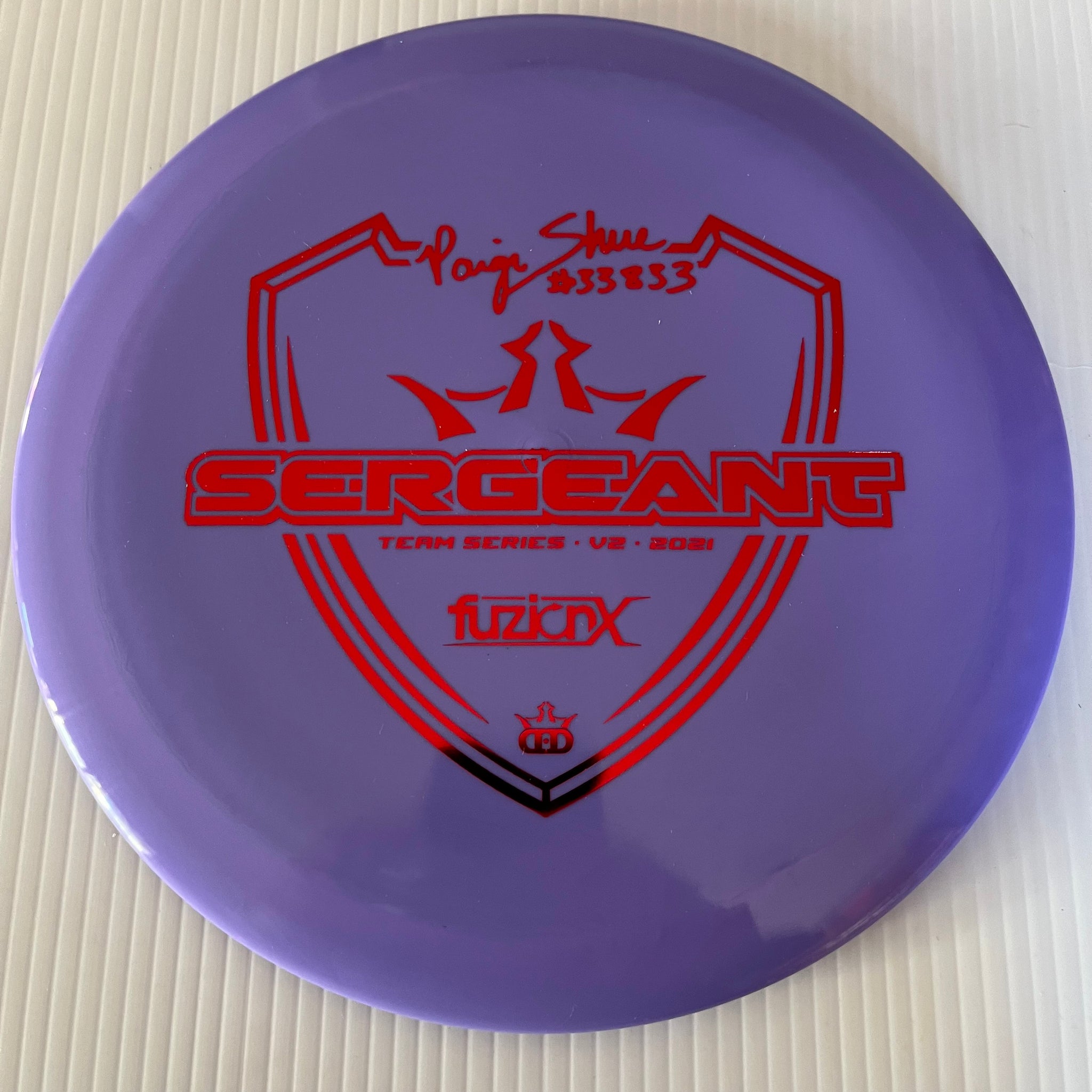 Dynamic Discs 2021 Paige Shue Team Series V2 Fuzion-X Sergeant 11/4/0/2.5
