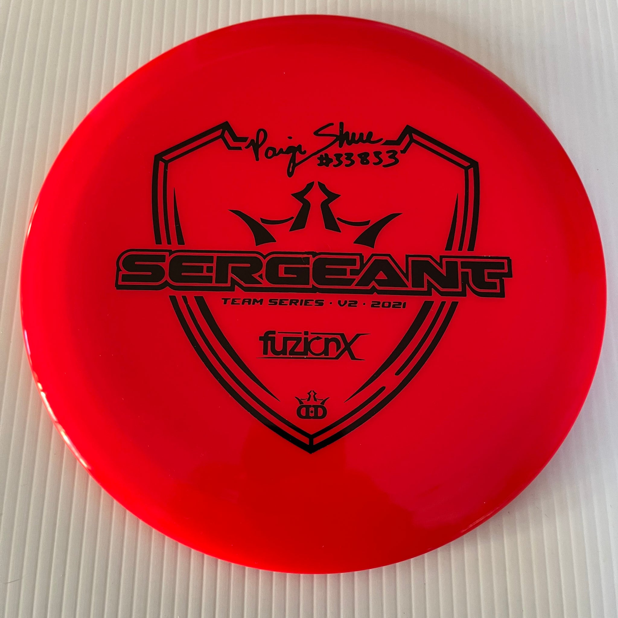 Dynamic Discs 2021 Paige Shue Team Series V2 Fuzion-X Sergeant 11/4/0/2.5