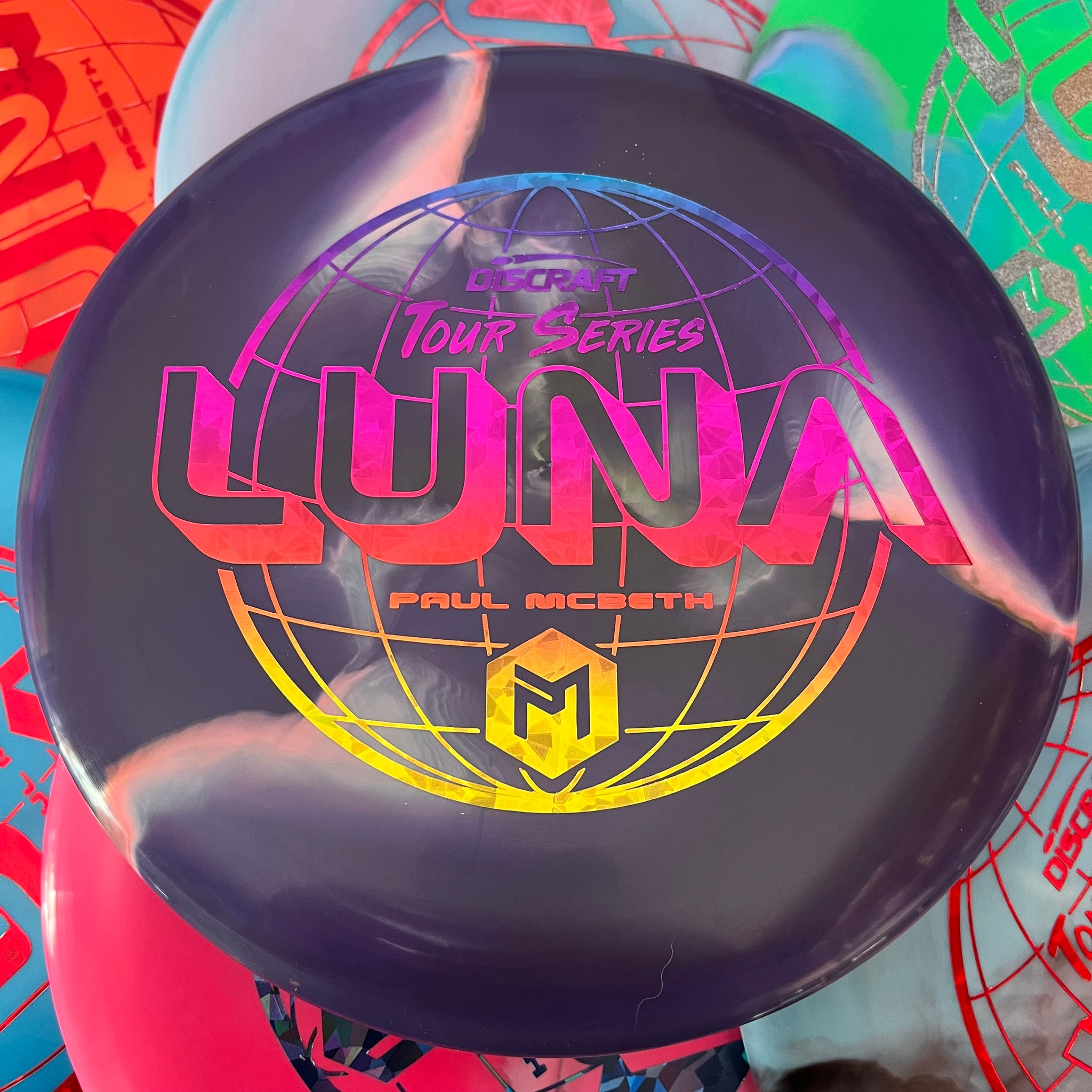 Discraft 2022 Paul McBeth Tour Series Swirly ESP Luna 3/4/0/2