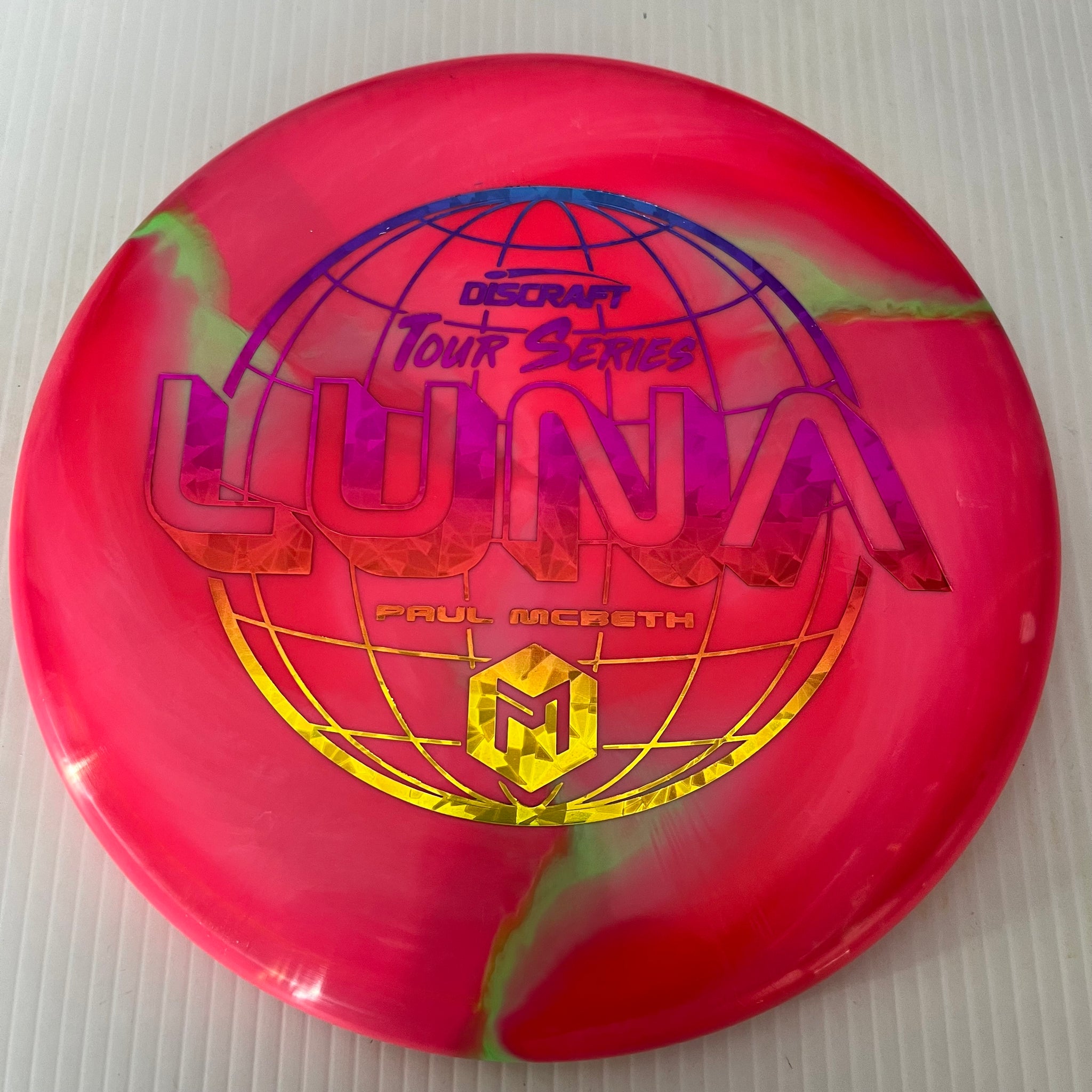 Discraft 2022 Paul McBeth Tour Series Swirly ESP Luna 3/4/0/2