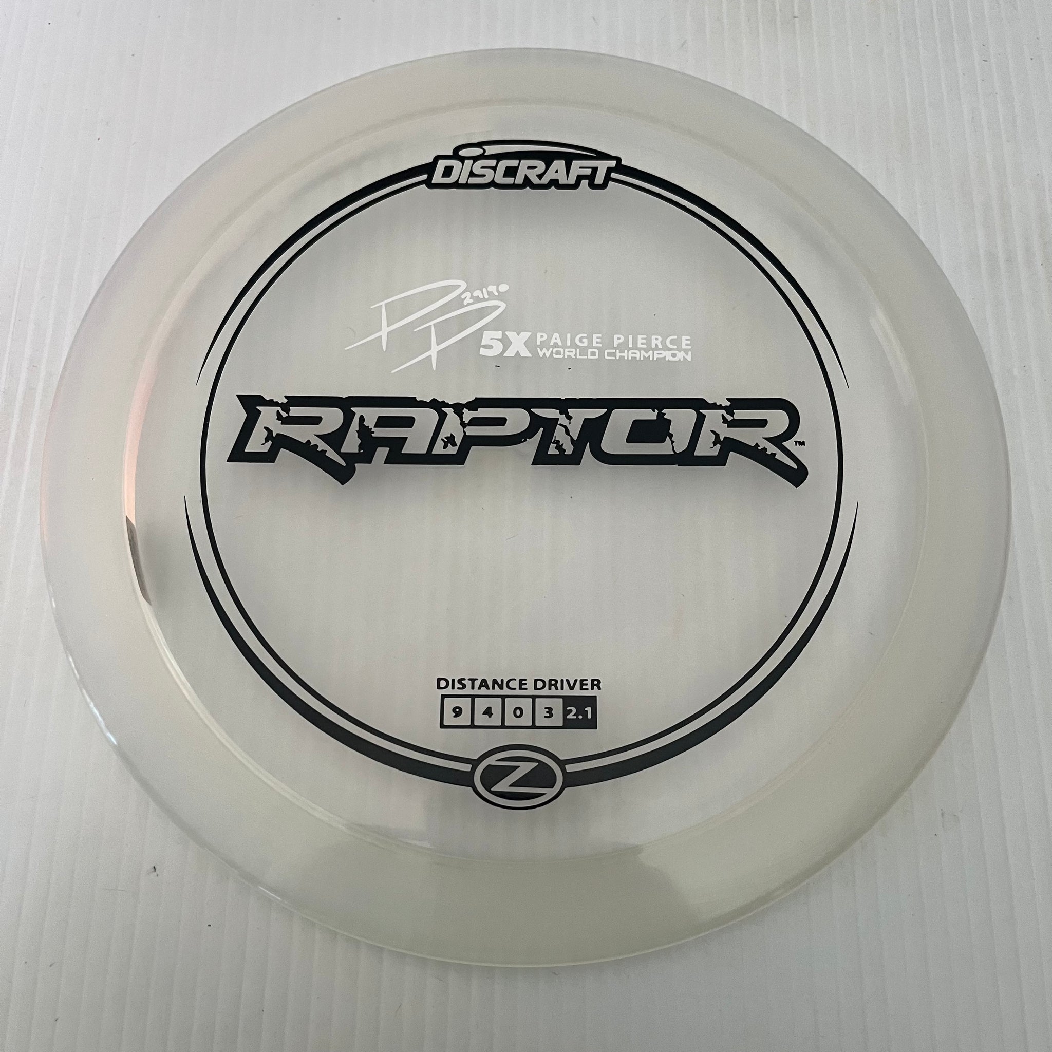 Discraft 5x Paige Pierce Z Raptor 9/4/0/3