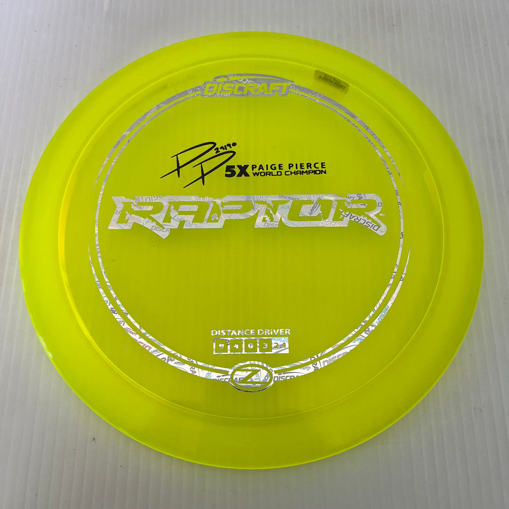 Discraft 5x Paige Pierce Z Raptor 9/4/0/3
