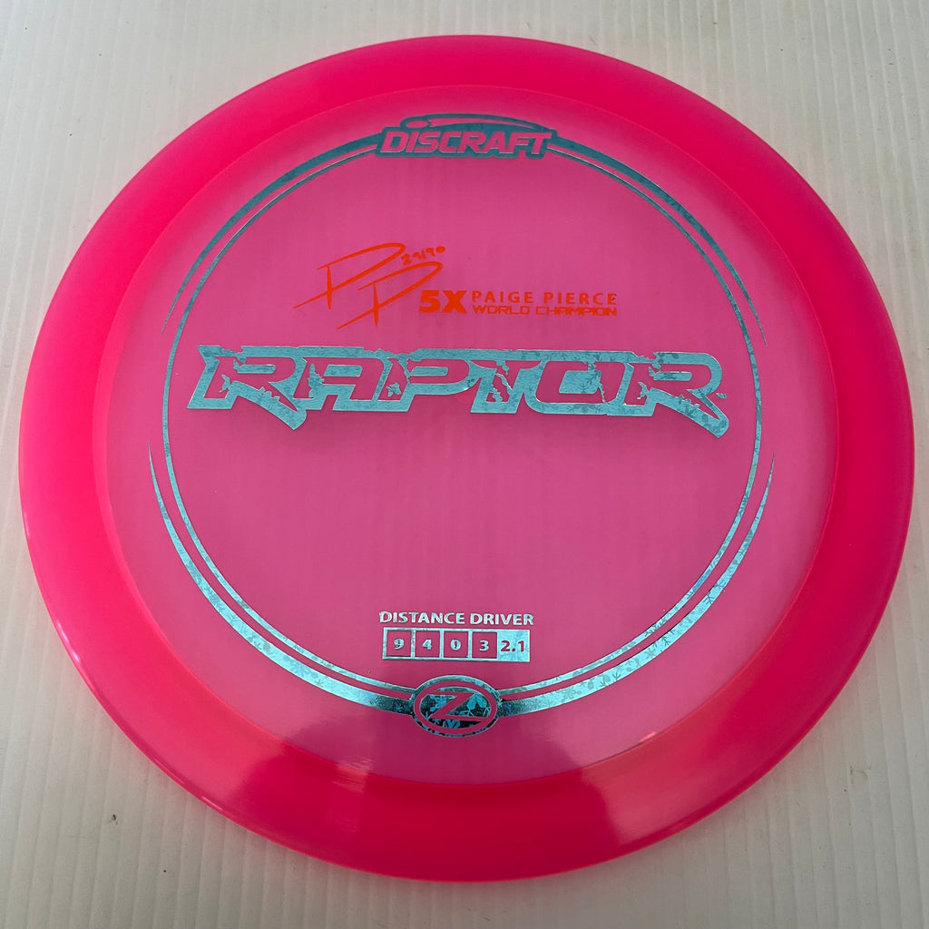 Discraft 5x Paige Pierce Z Raptor 9/4/0/3