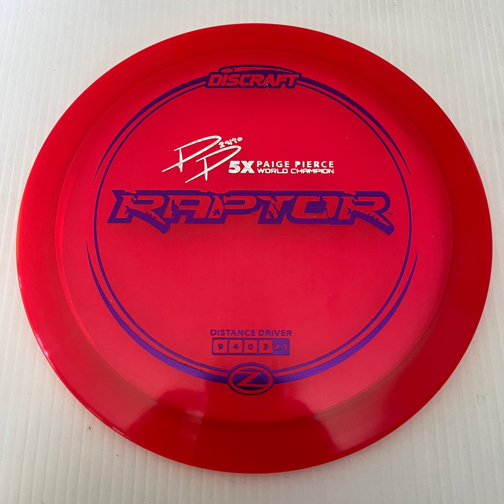 Discraft 5x Paige Pierce Z Raptor 9/4/0/3