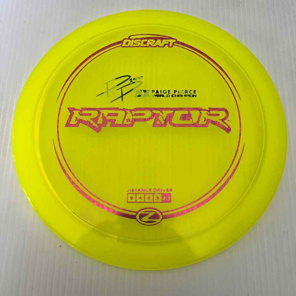 Discraft 5x Paige Pierce Z Raptor 9/4/0/3
