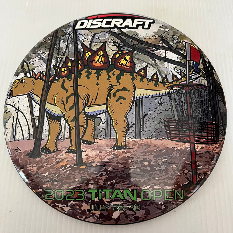Discraft 2023 Titan Open Stegosaurus SuperColor ESP Buzzz 5/4/-1/1