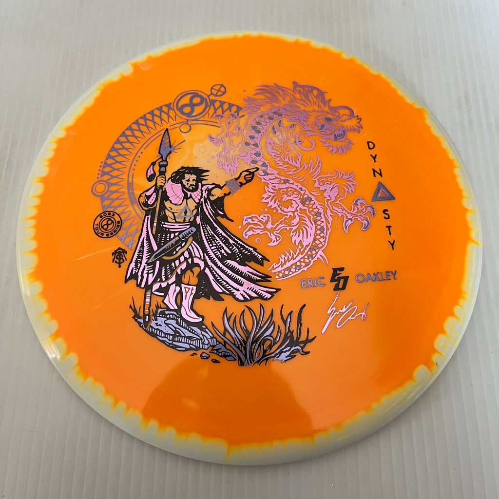 Orange Metal Flake Glow C-Blend Infinite Discs outlet Eric Oakley Dynasty 170g New