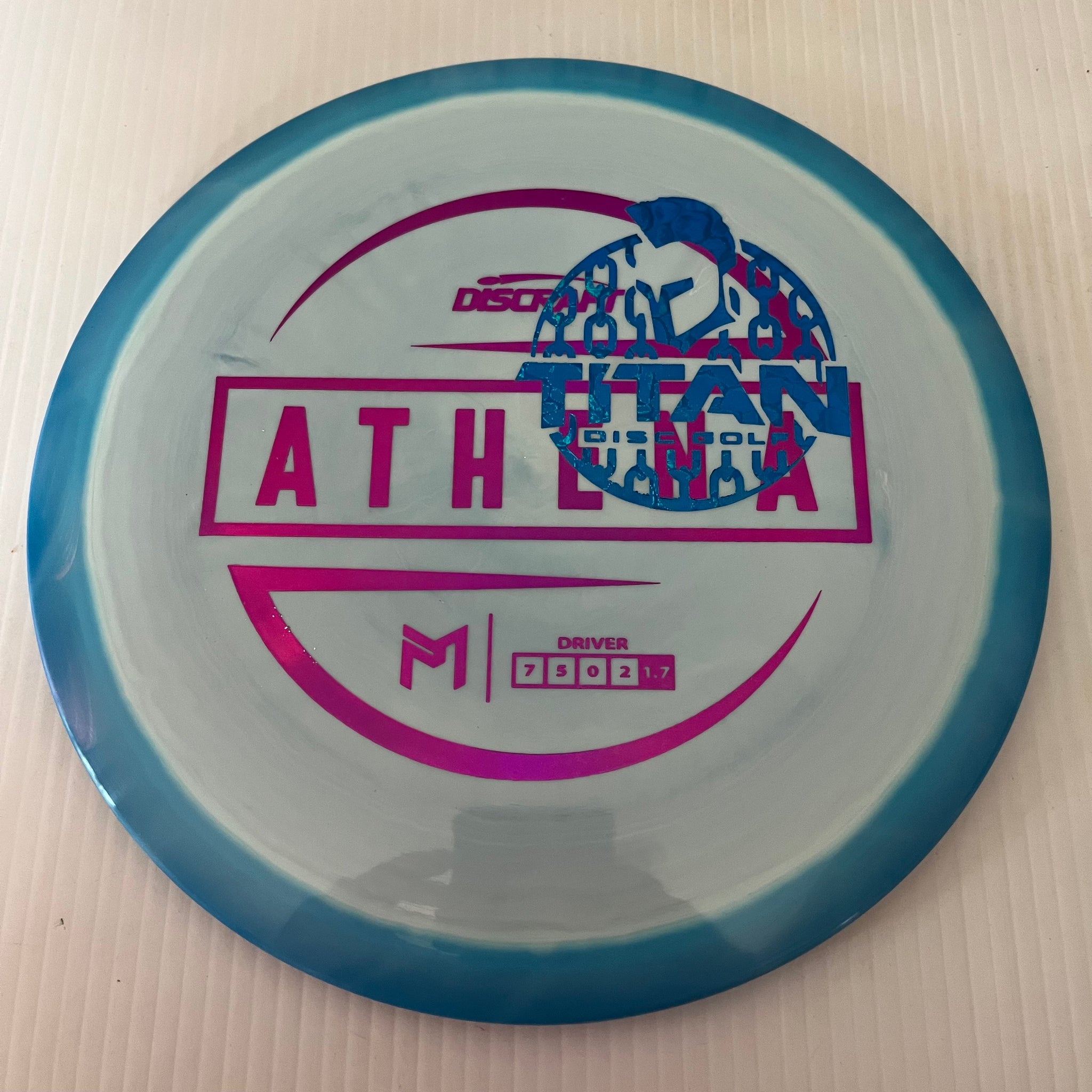 Discraft 2023 Titan Open Paul McBeth Swirly ESP Athena 7/5/0/2