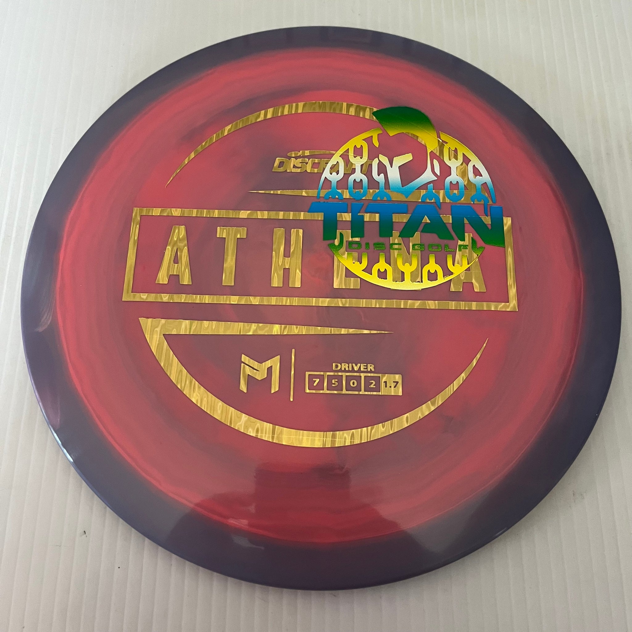 Discraft 2023 Titan Open Paul McBeth Swirly ESP Athena 7/5/0/2