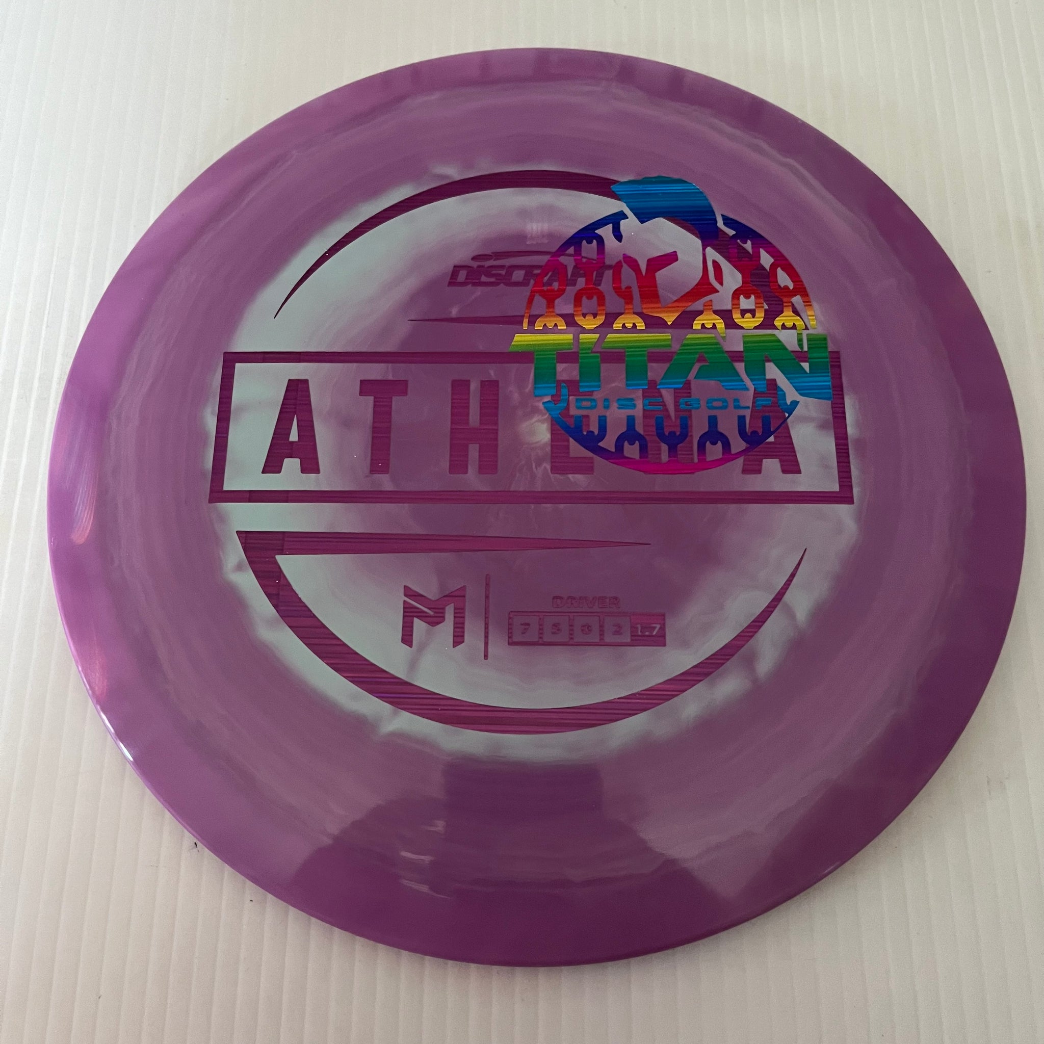 Discraft 2023 Titan Open Paul McBeth Swirly ESP Athena 7/5/0/2
