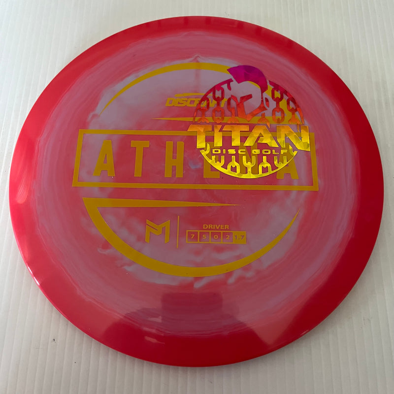 Discraft 2023 Titan Open Paul McBeth Swirly ESP Athena 7/5/0/2