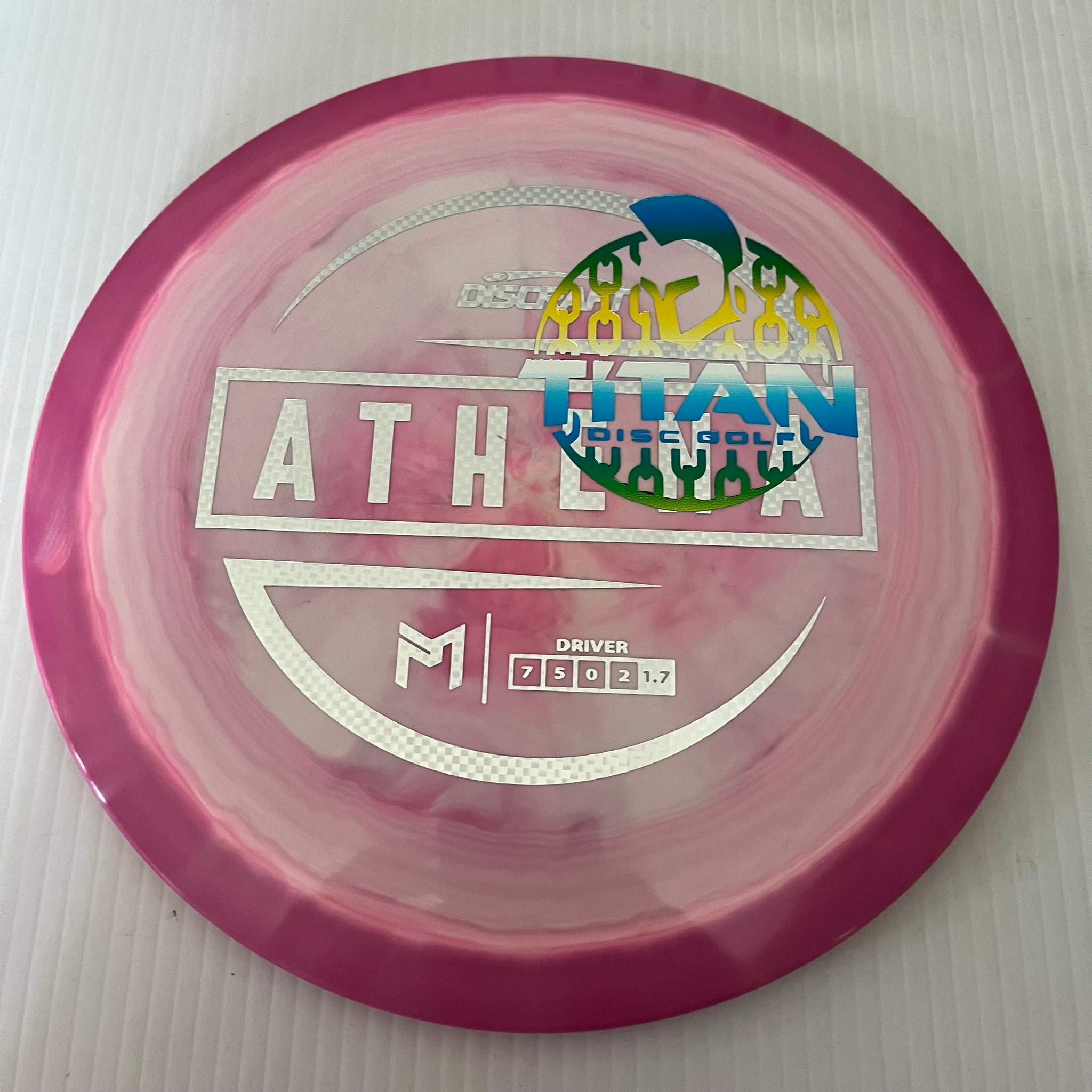 Discraft 2023 Titan Open Paul McBeth Swirly ESP Athena 7/5/0/2