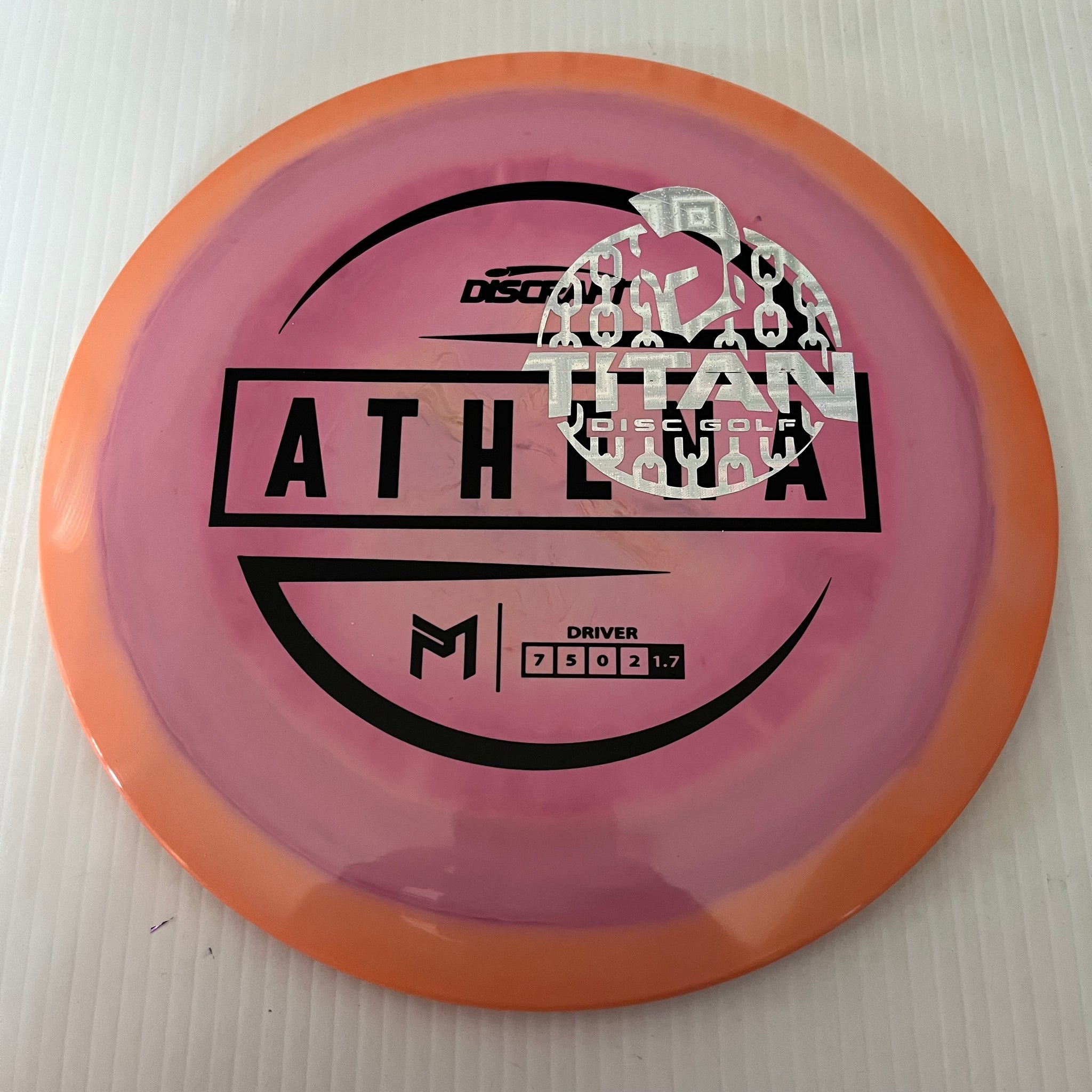 Discraft 2023 Titan Open Paul McBeth Swirly ESP Athena 7/5/0/2