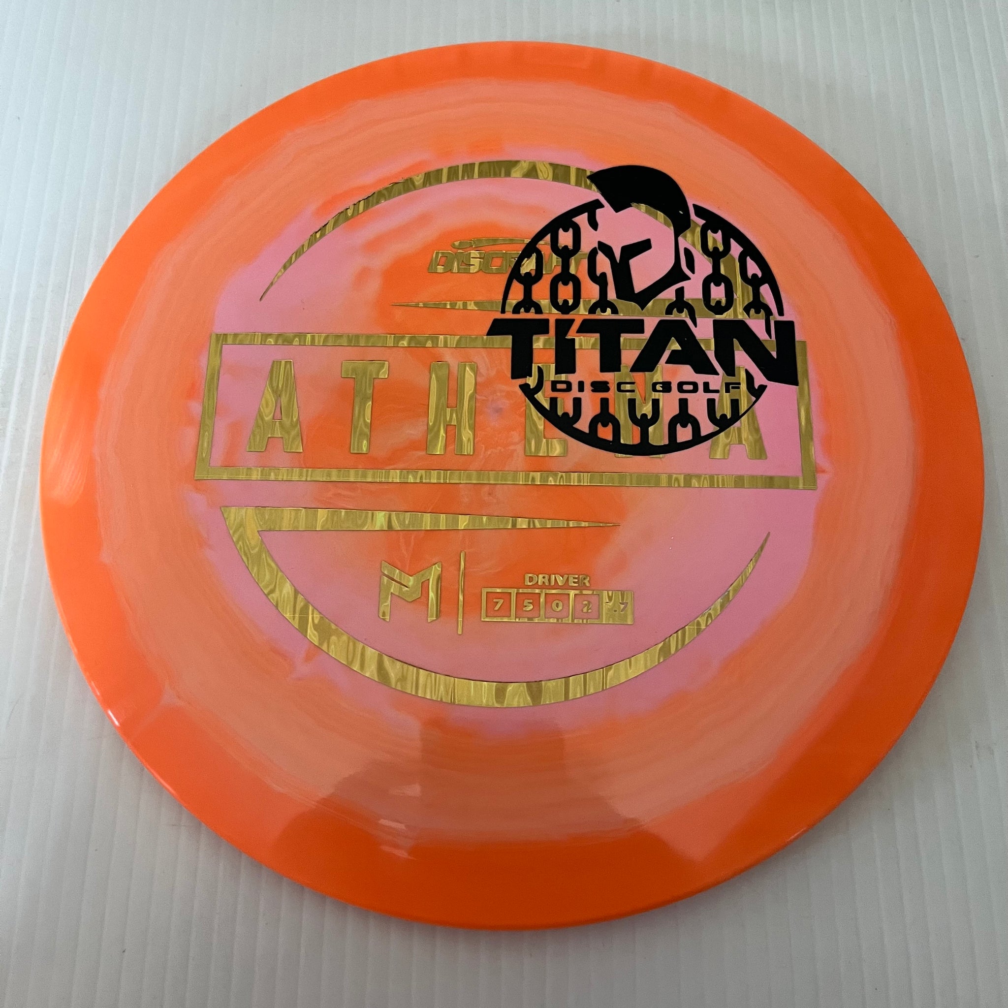 Discraft 2023 Titan Open Paul McBeth Swirly ESP Athena 7/5/0/2
