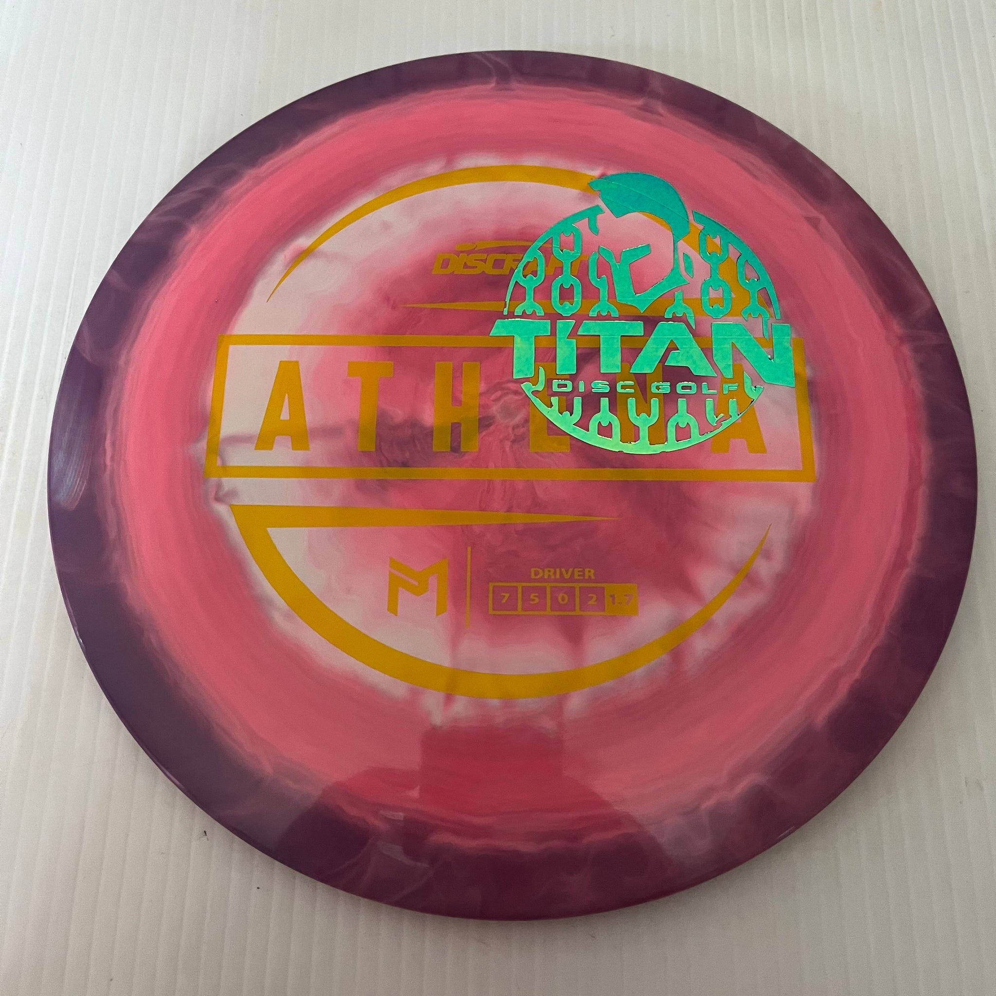 Discraft 2023 Titan Open Paul McBeth Swirly ESP Athena 7/5/0/2