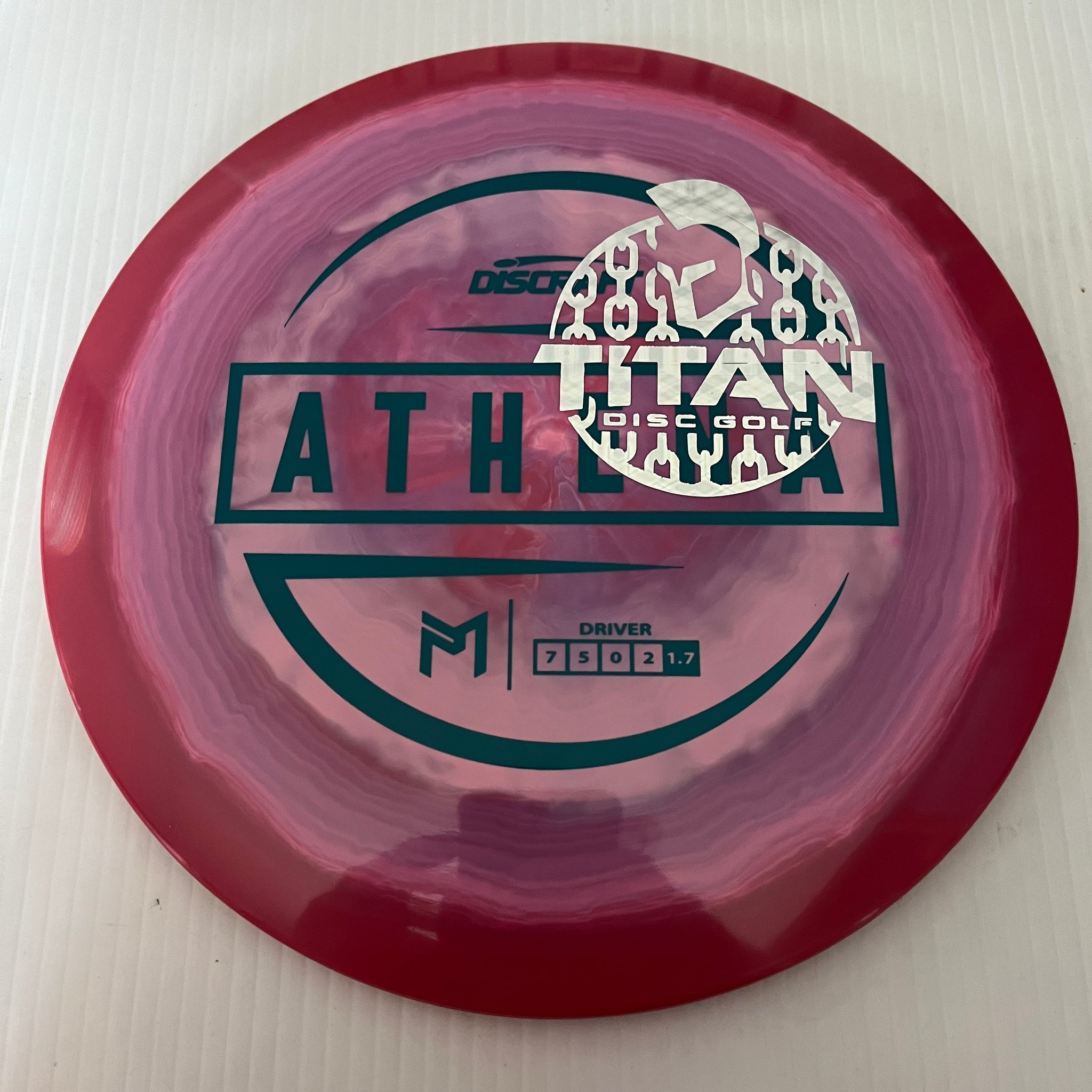 Discraft 2023 Titan Open Paul McBeth Swirly ESP Athena 7/5/0/2