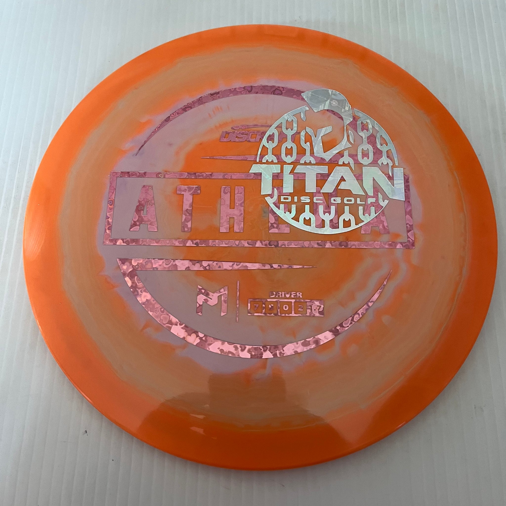 Discraft 2023 Titan Open Paul McBeth Swirly ESP Athena 7/5/0/2