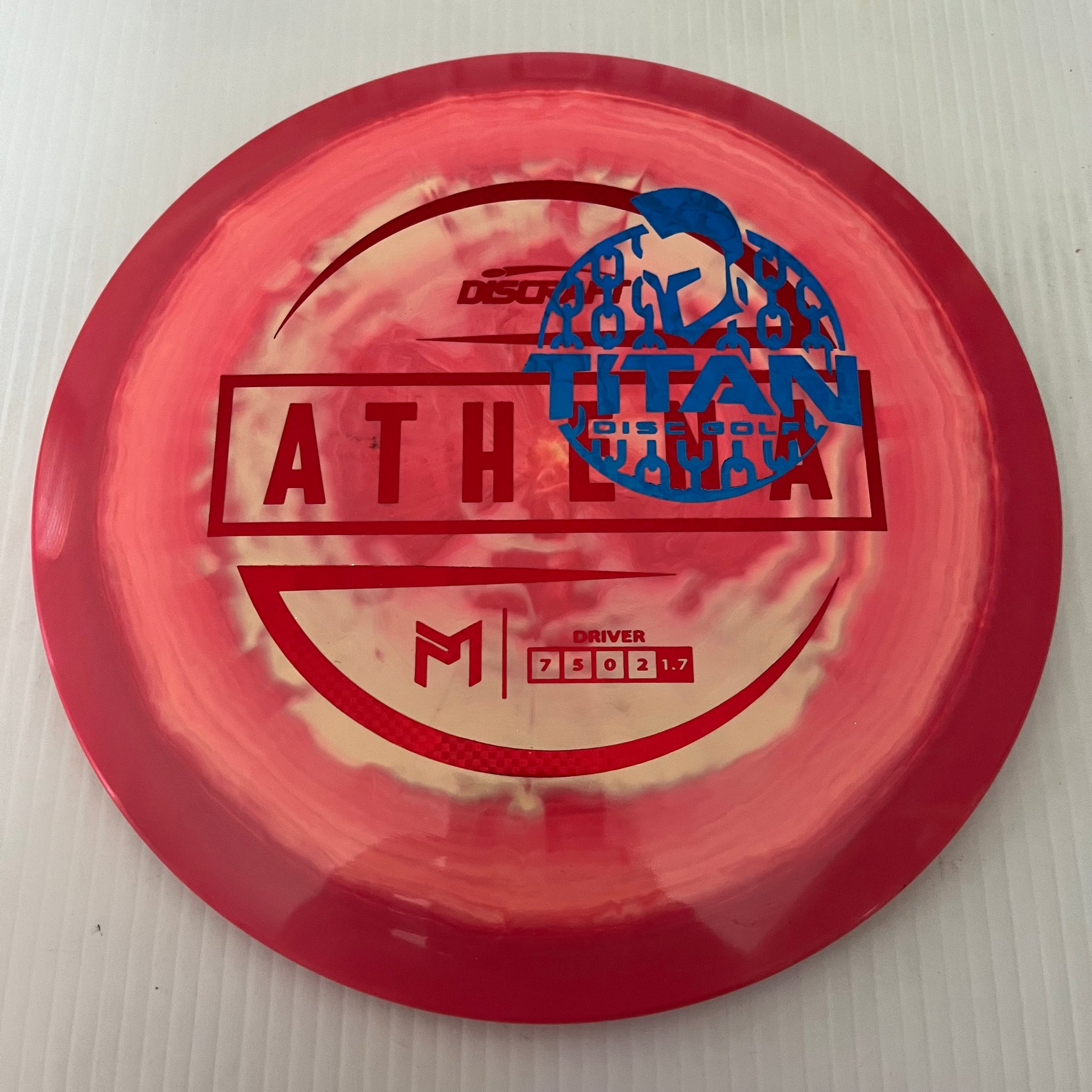 Discraft 2023 Titan Open Paul McBeth Swirly ESP Athena 7/5/0/2