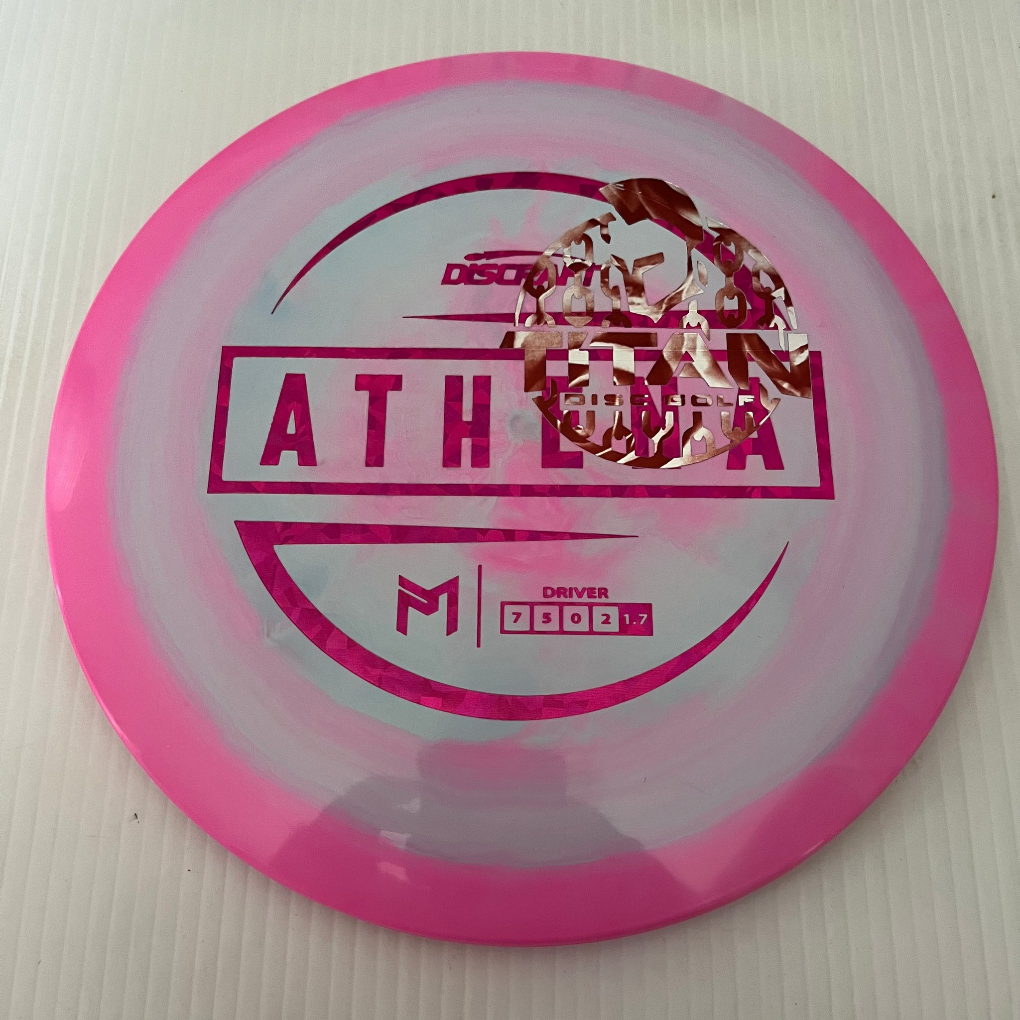Discraft 2023 Titan Open Paul McBeth Swirly ESP Athena 7/5/0/2