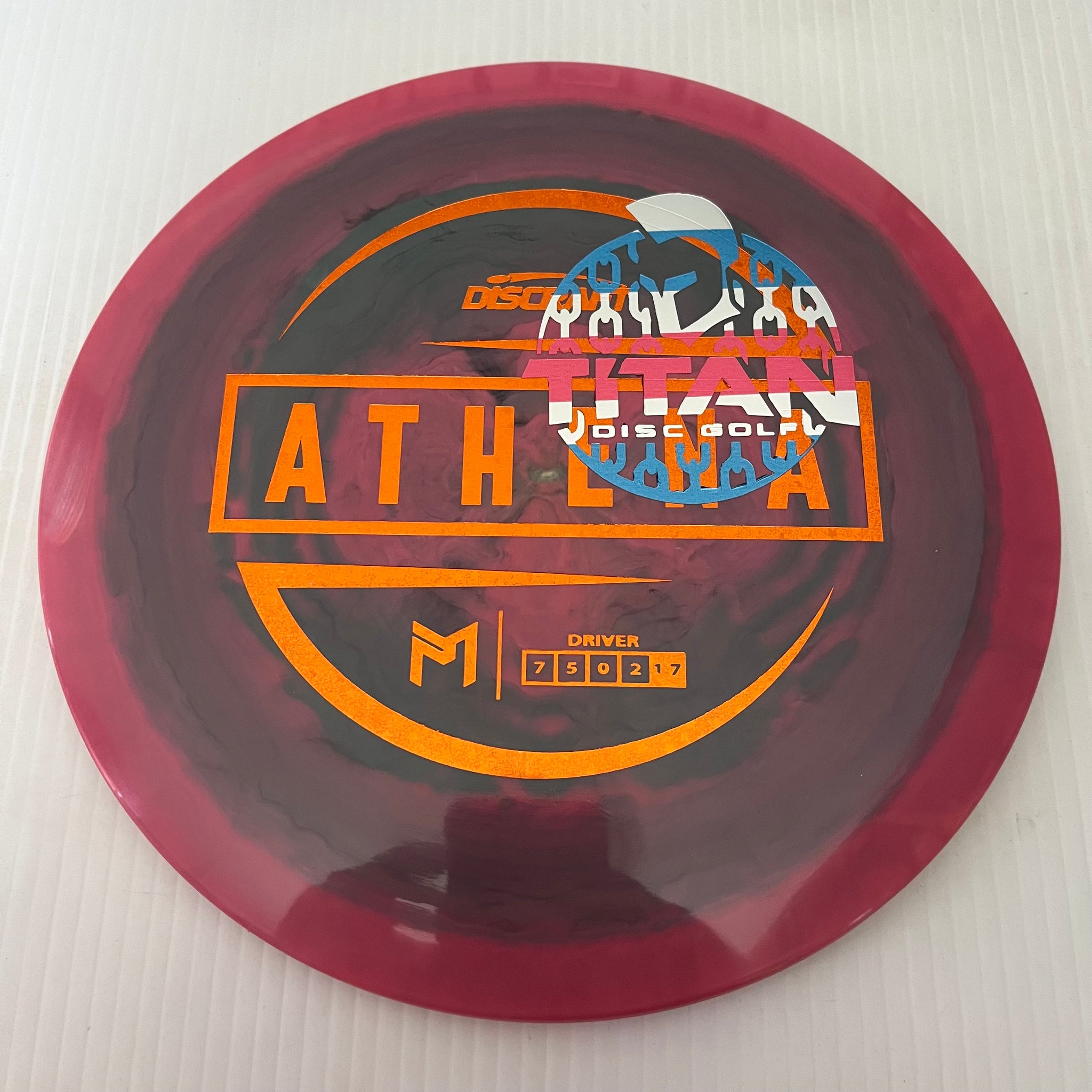 Discraft 2023 Titan Open Paul McBeth Swirly ESP Athena 7/5/0/2