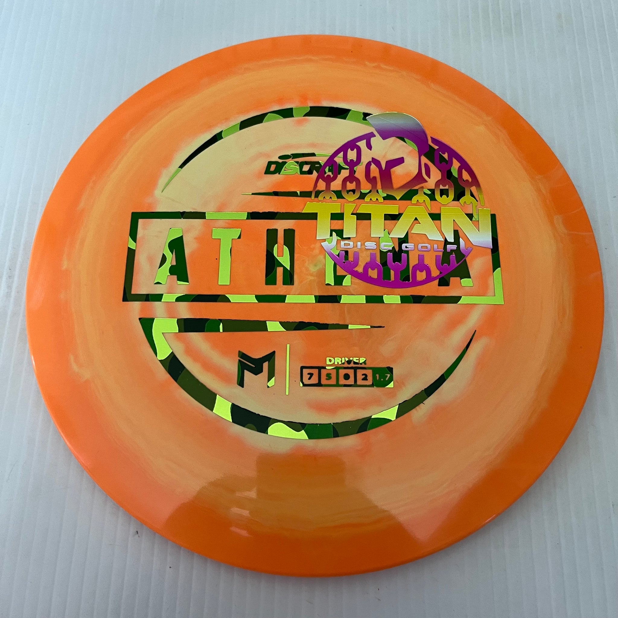Discraft 2023 Titan Open Paul McBeth Swirly ESP Athena 7/5/0/2