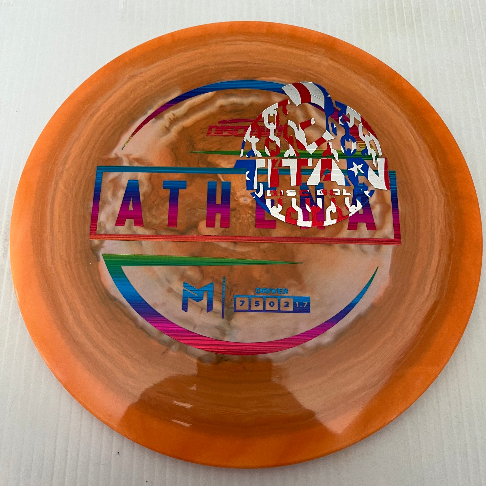 Discraft 2023 Titan Open Paul McBeth Swirly ESP Athena 7/5/0/2