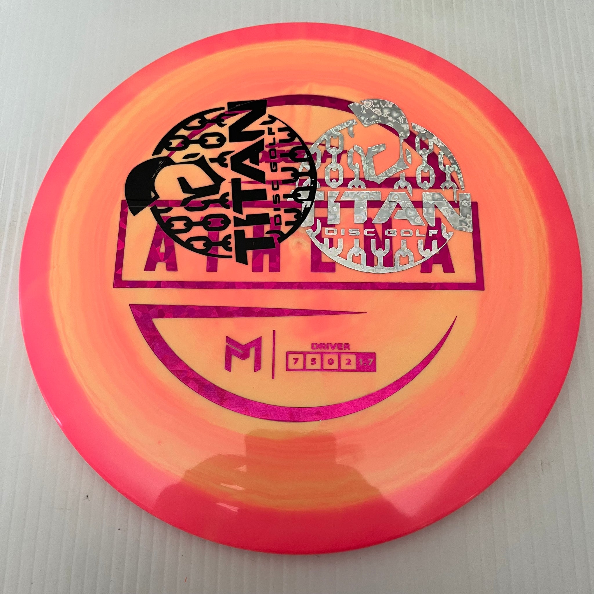 Discraft 2023 Titan Open Paul McBeth Swirly ESP Athena 7/5/0/2