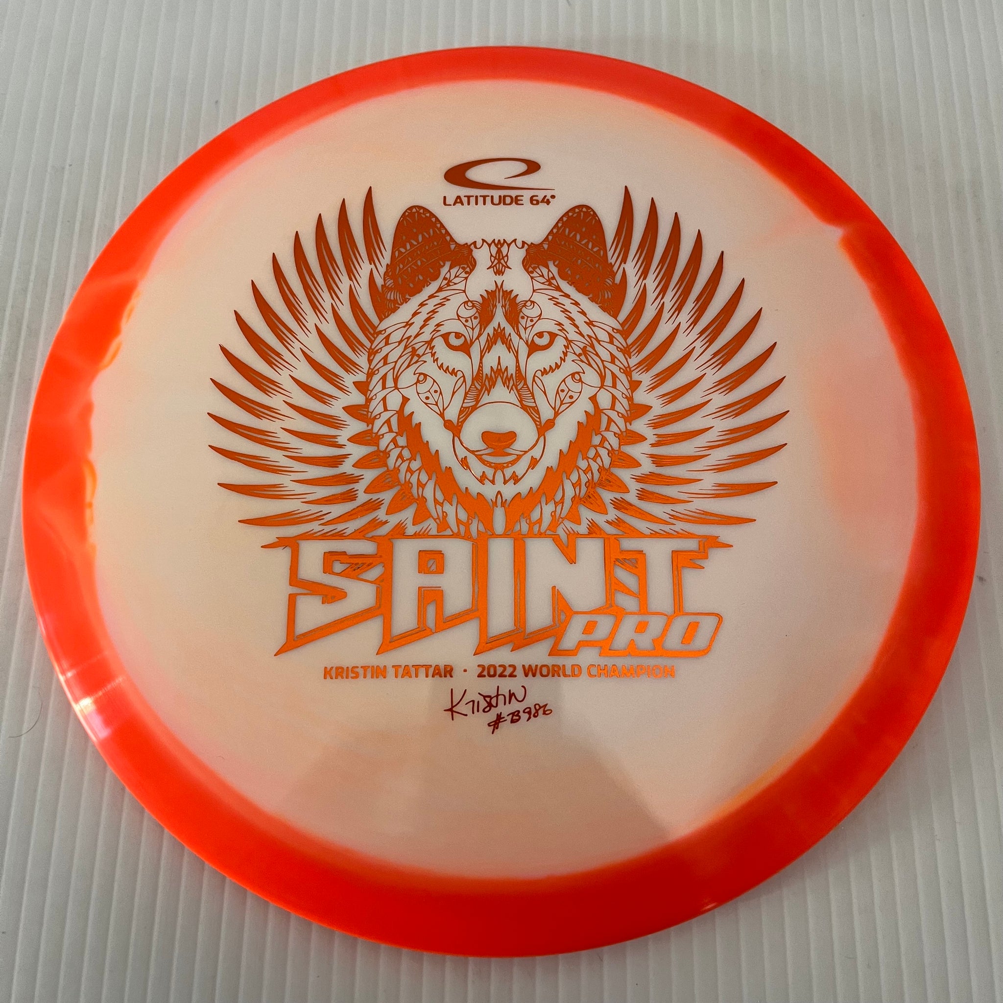 Latitude 64° 2022 Kristin Tattar 2022 World Champion Gold Orbit Saint Pro 8/5/-0.5/2