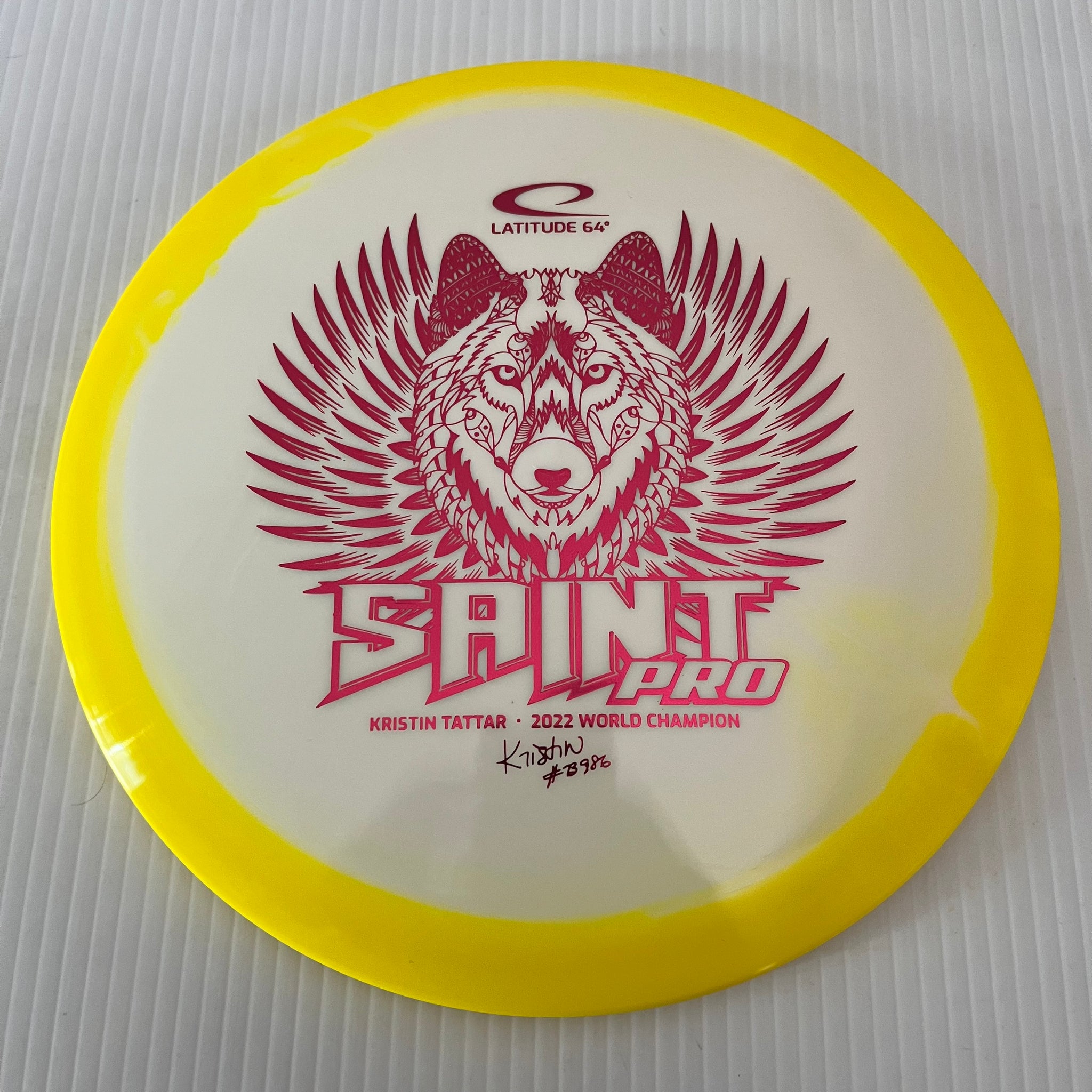 Latitude 64° 2022 Kristin Tattar 2022 World Champion Gold Orbit Saint Pro 8/5/-0.5/2