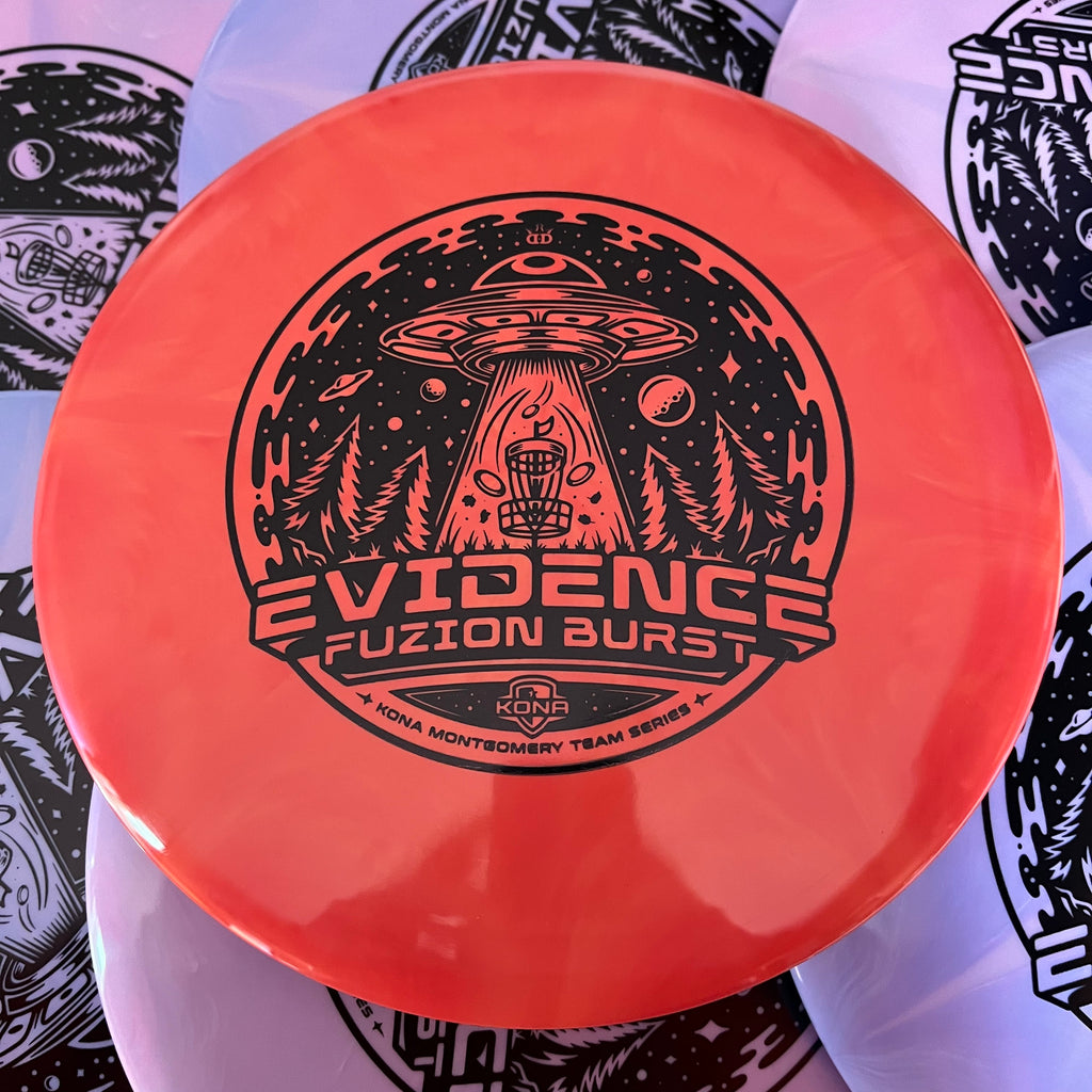 Dynamic Discs 2023 Kona Montgomery Team Series Fuzion Burst Evidence 5/5/-1/0