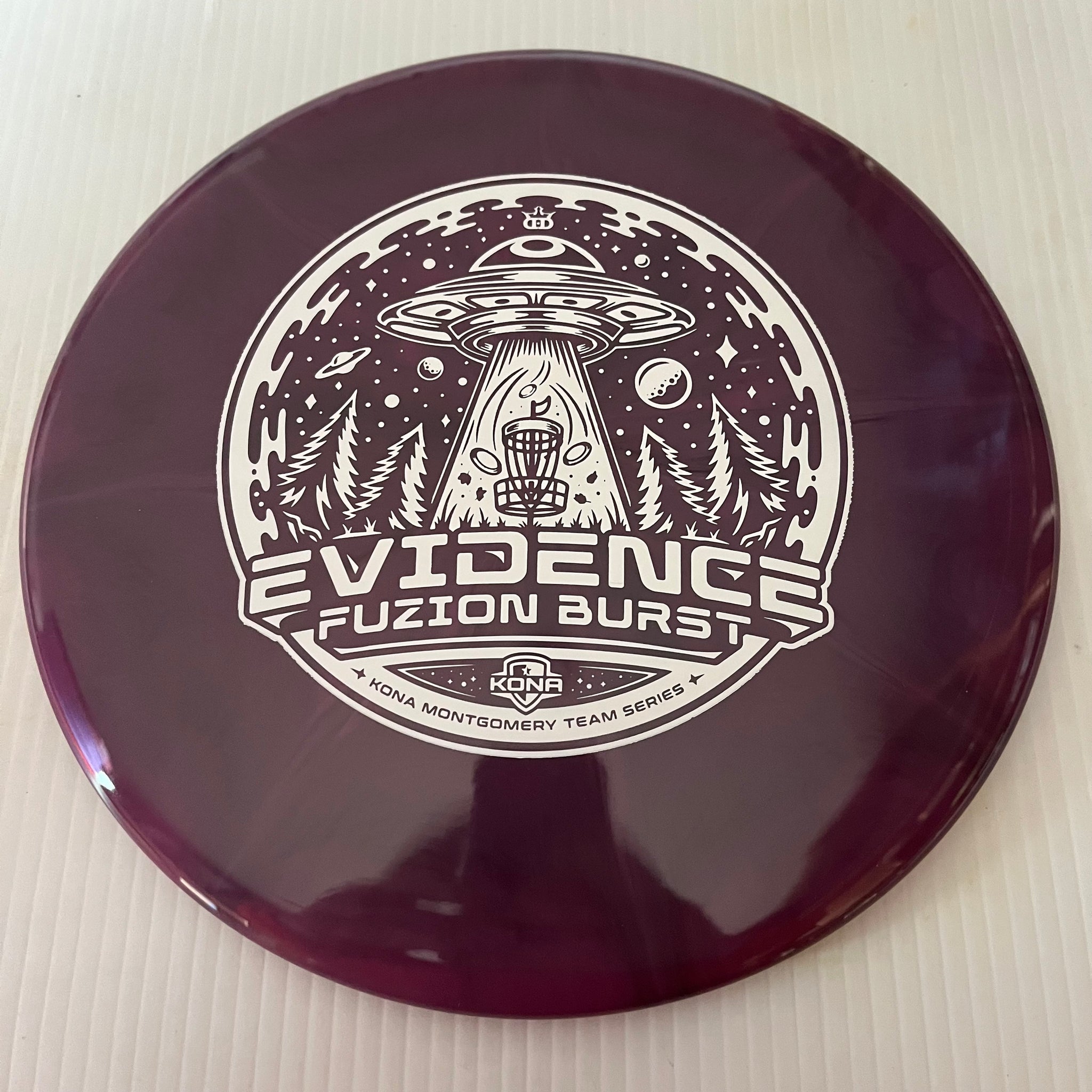 Dynamic Discs 2023 Kona Montgomery Team Series Fuzion Burst Evidence 5/5/-1/0