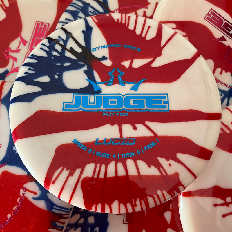Dynamic Discs American Flag MyDye Lucid Judge 2/4/0/1