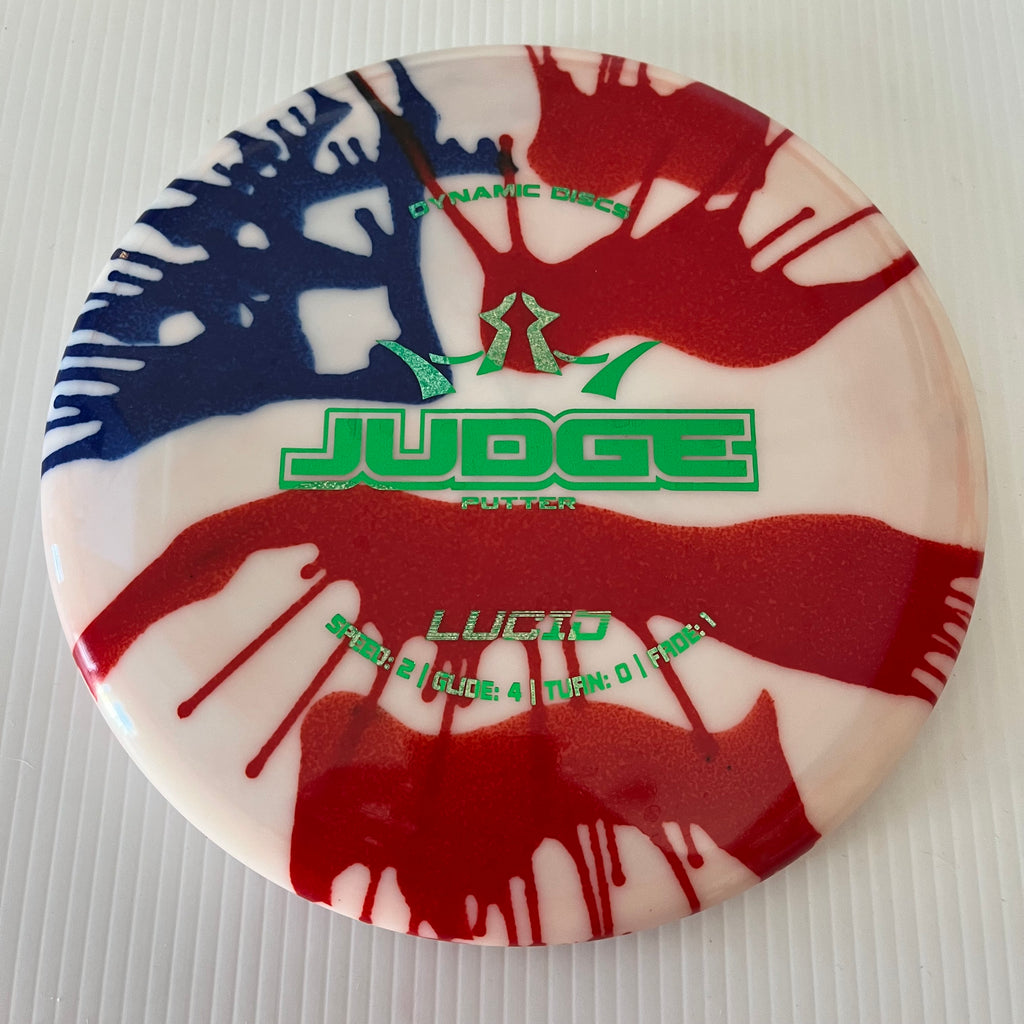 Dynamic Discs American Flag MyDye Lucid Judge 2/4/0/1