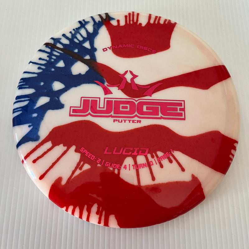 Dynamic Discs American Flag MyDye Lucid Judge 2/4/0/1