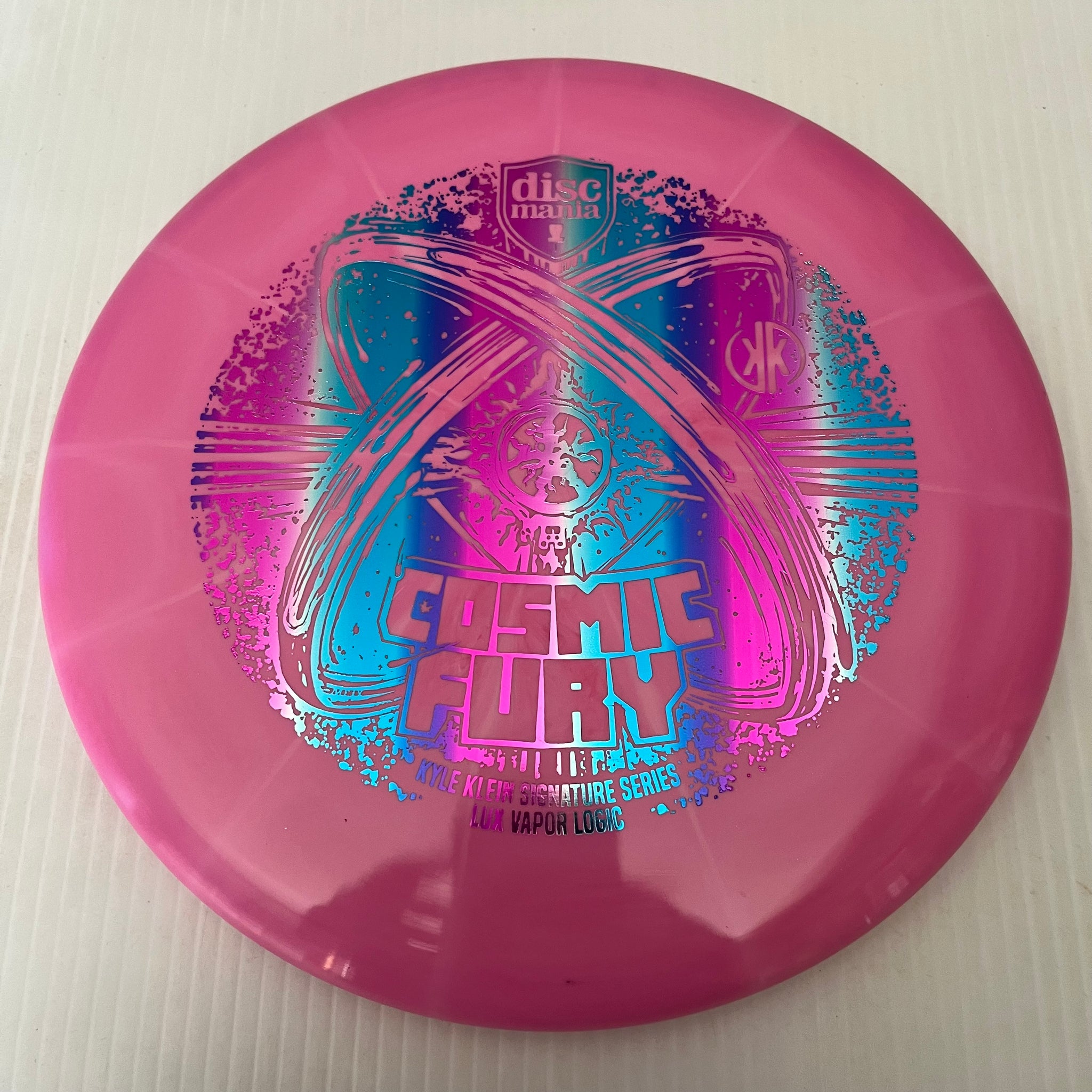 Discmania 2023 Kyle Klein Signature Series Cosmic Fury Lux Vapor Logic 3/3/0/1