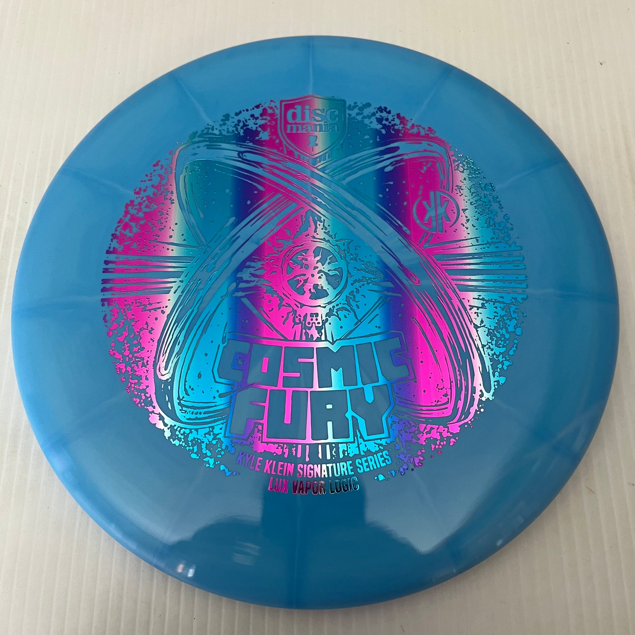 Discmania 2023 Kyle Klein Signature Series Cosmic Fury Lux Vapor Logic 3/3/0/1