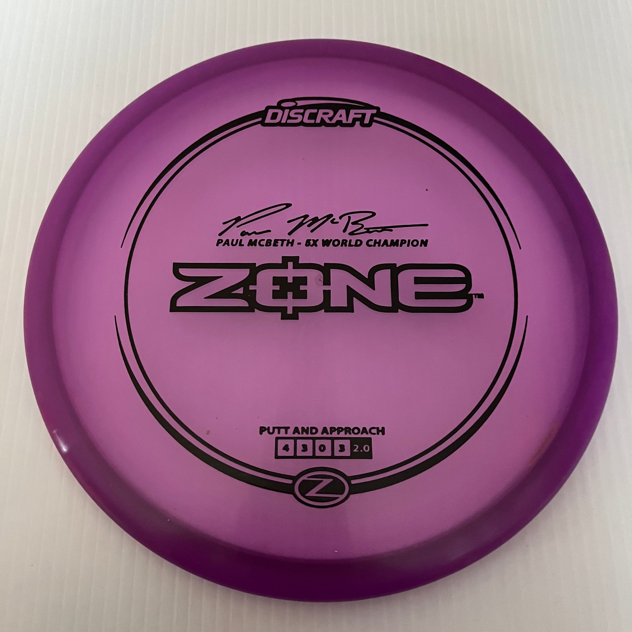 Discraft Paul McBeth 5x Z Zone 4/3/0/3 (170-172g)
