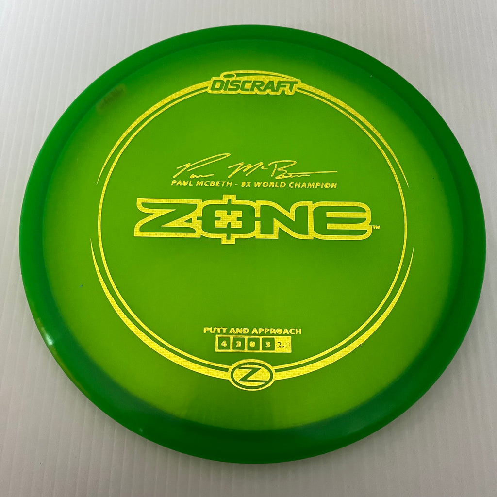 Discraft Paul McBeth 5x Z Zone 4/3/0/3 (170-172g)