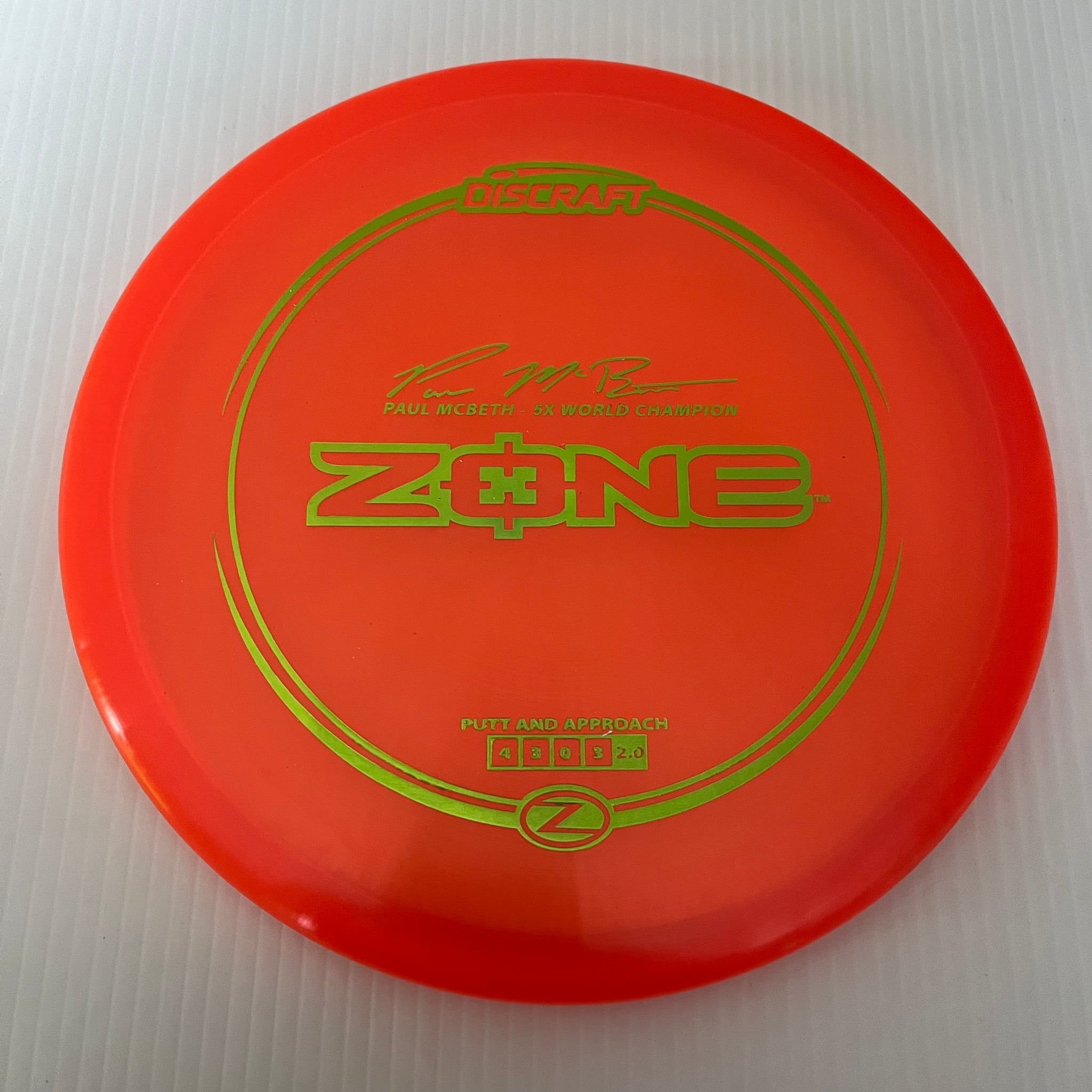 Discraft Paul McBeth 5x Z Zone 4/3/0/3 (170-172g)