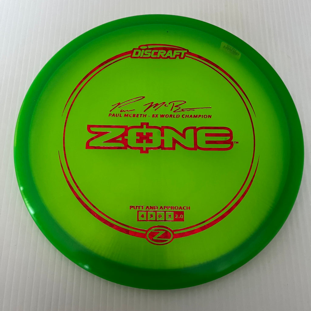 Discraft Paul McBeth 5x Z Zone 4/3/0/3 (170-172g)