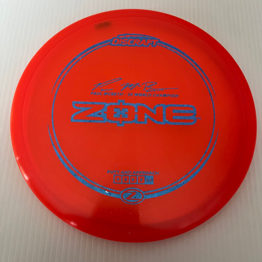 Discraft Paul McBeth 5x Z Zone 4/3/0/3 (170-172g)